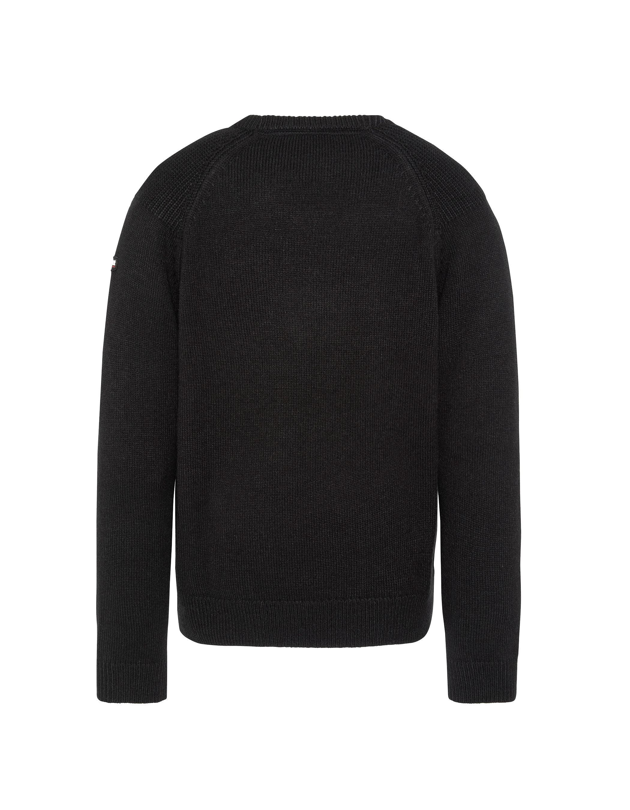 Pull col rond bleu marine-2