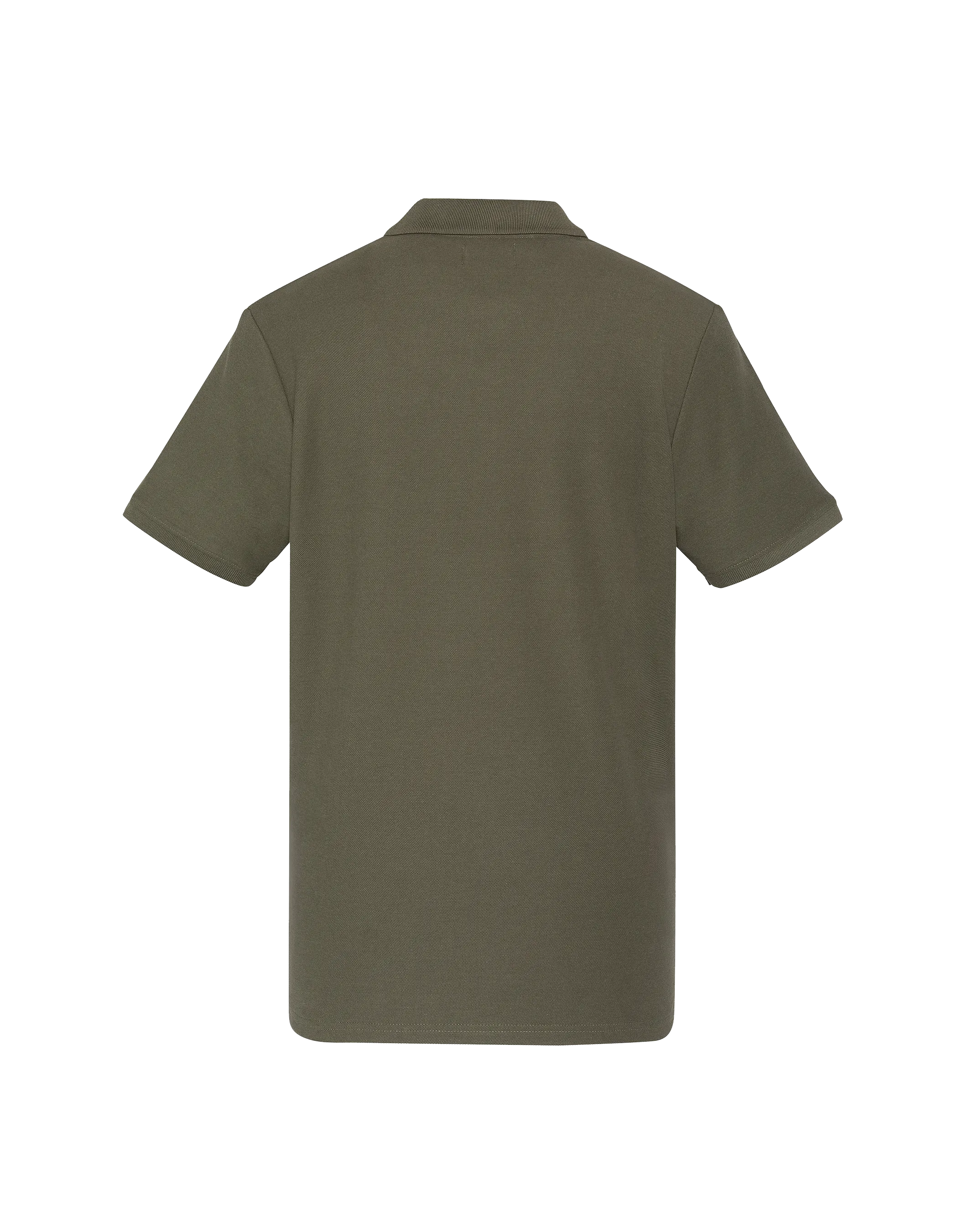 Kaki Polo in pique cotone-2