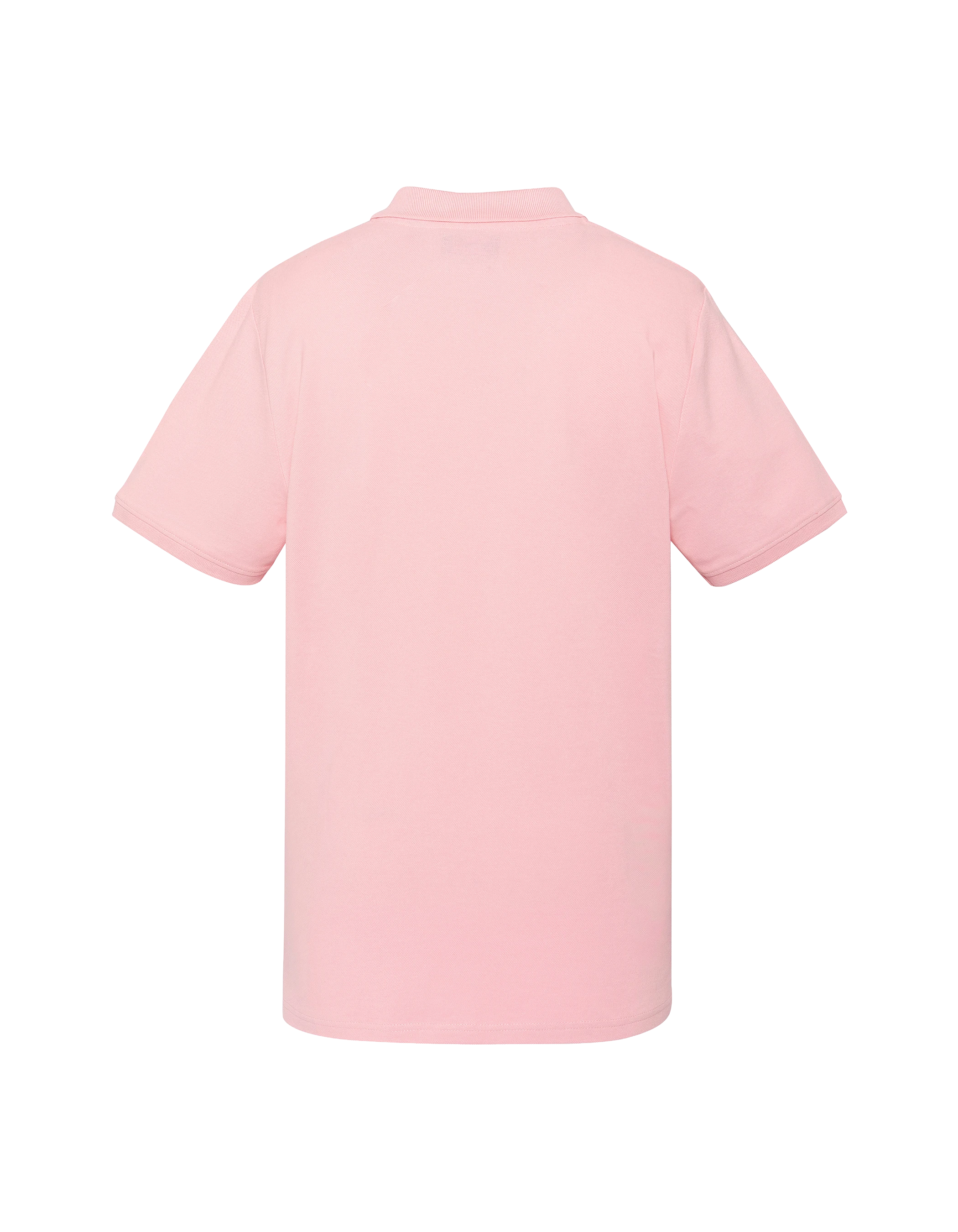 Polo rose pâle en coton piqué-2
