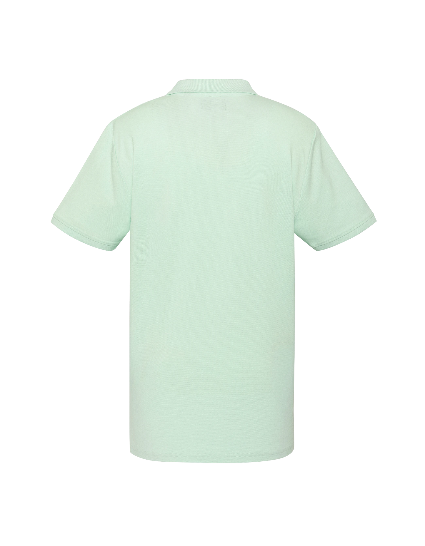 Pastellgrünes Poloshirt aus Baumwollpiqué