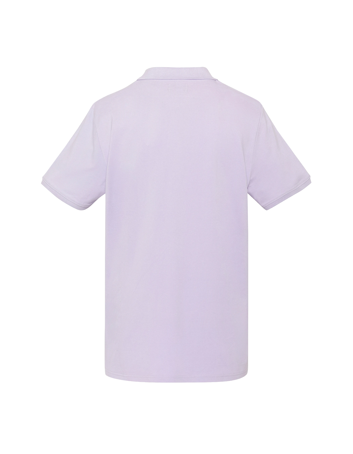 Pastellviolettes Poloshirt aus Baumwollpiqué