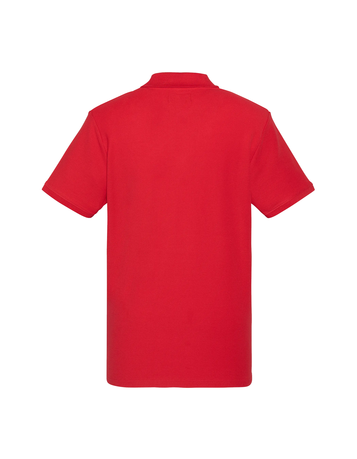 Polo rouge en coton piqué