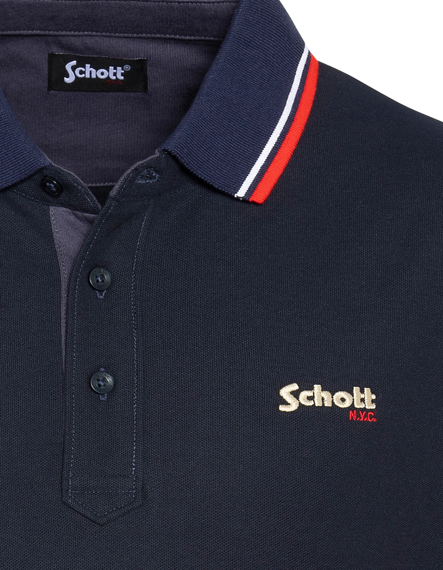 Shirt blu blu navy in cotone da immersione