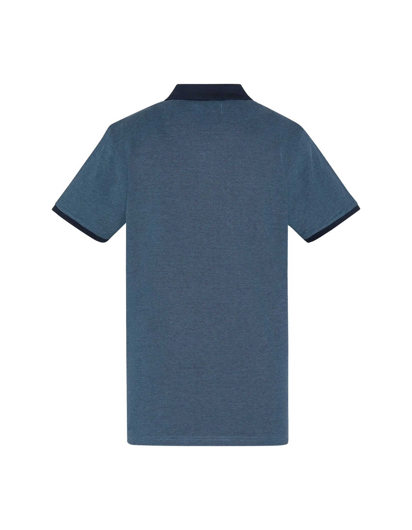 Polo bleu marine en coton piqué