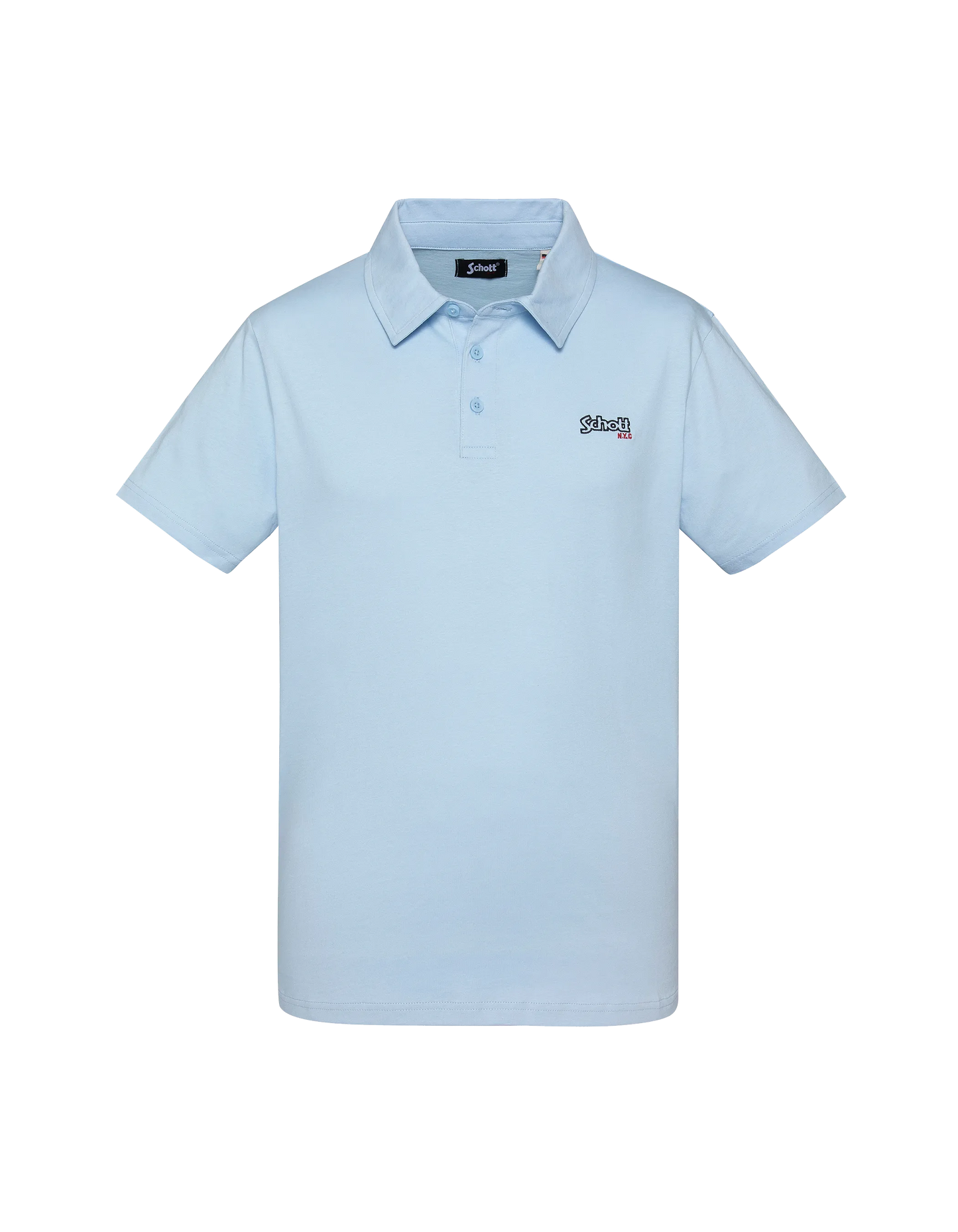 Polo jersey blu cielo