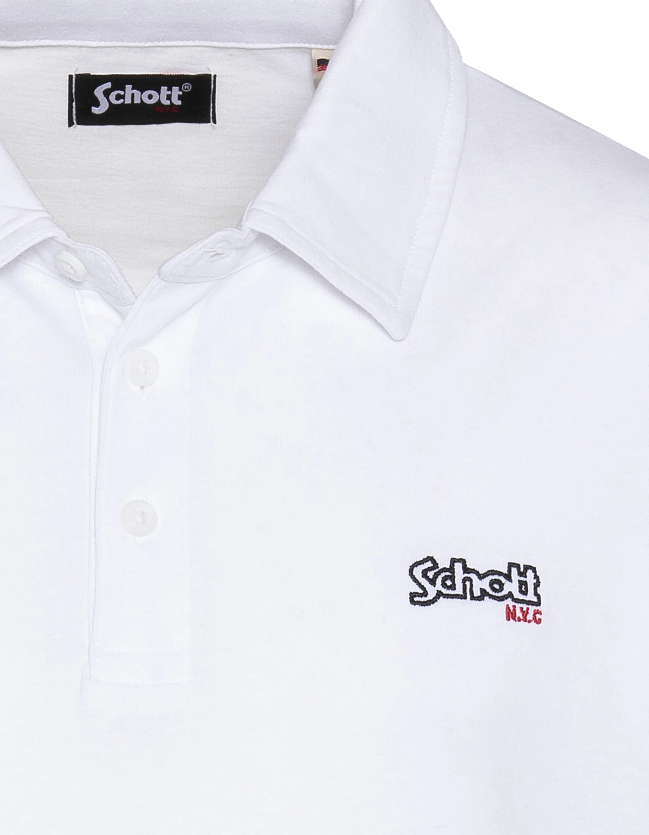 Polo di maglia bianca-3