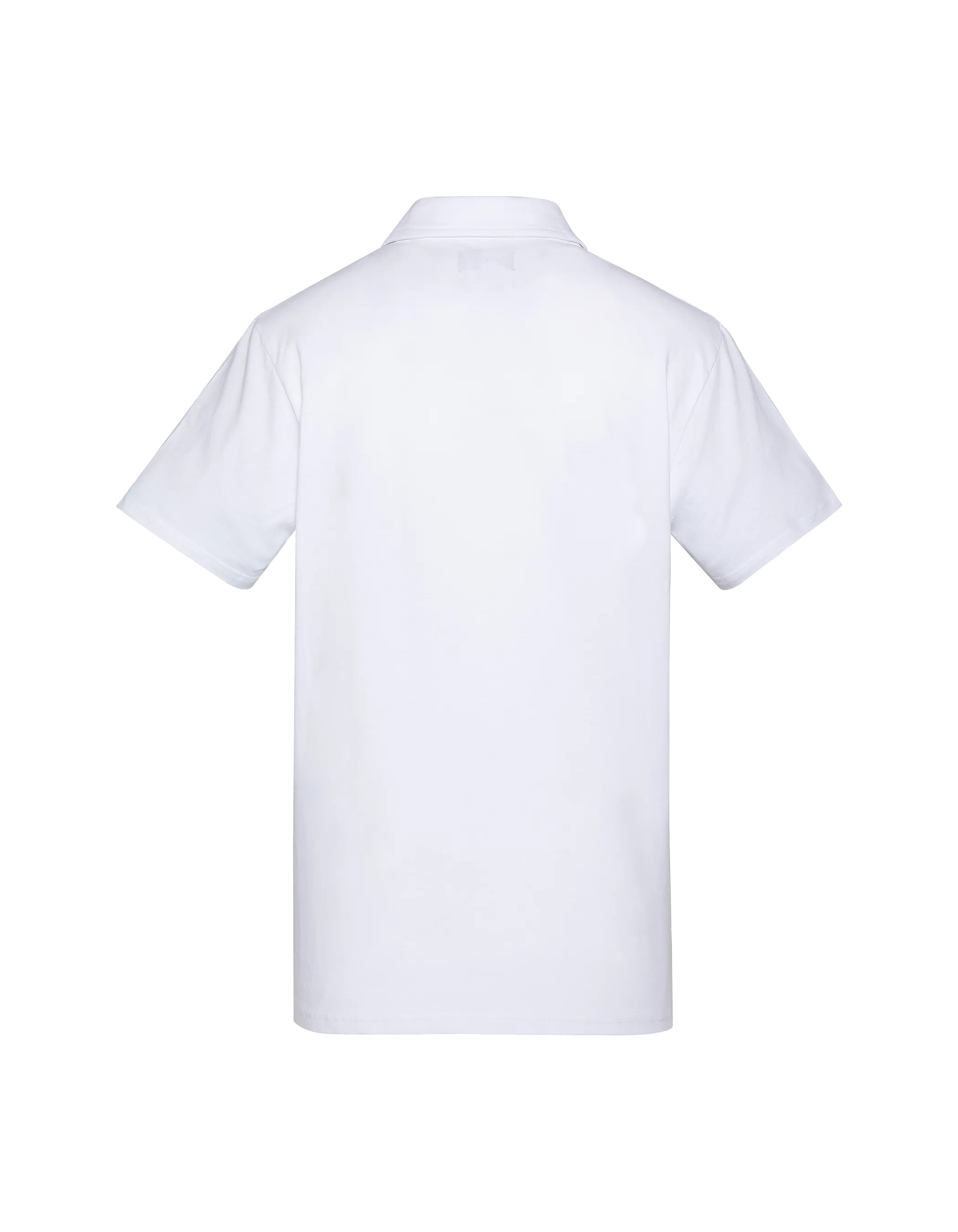 Polo di maglia bianca-2