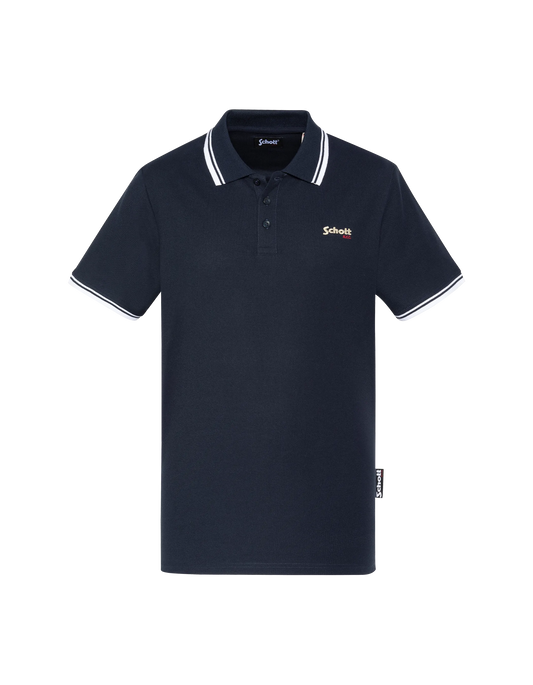 Shirt blu blu navy in cotone da immersione
