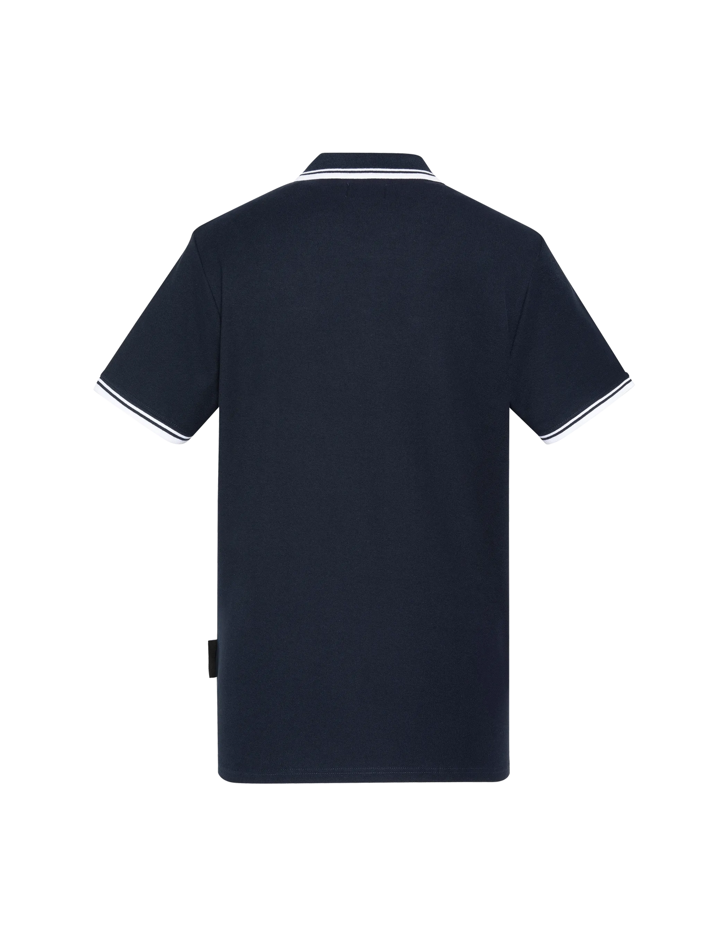Polo bleu marine en coton piqué