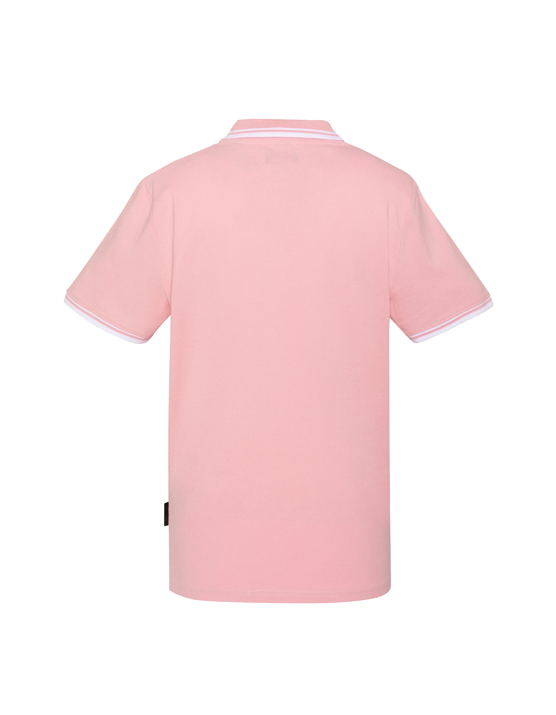 Polo rose pâle en coton piqué-2