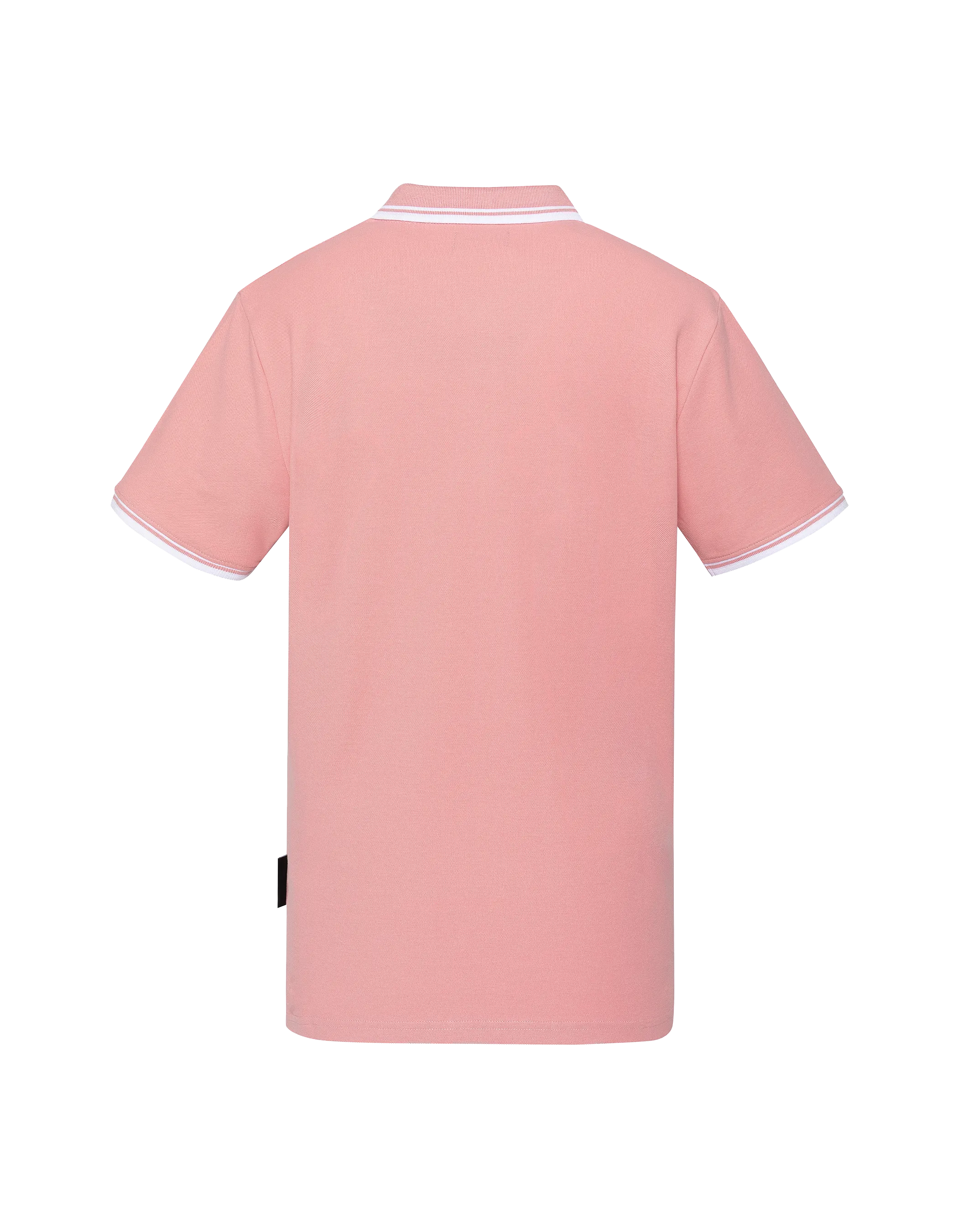 Polo rose en coton piqué-2