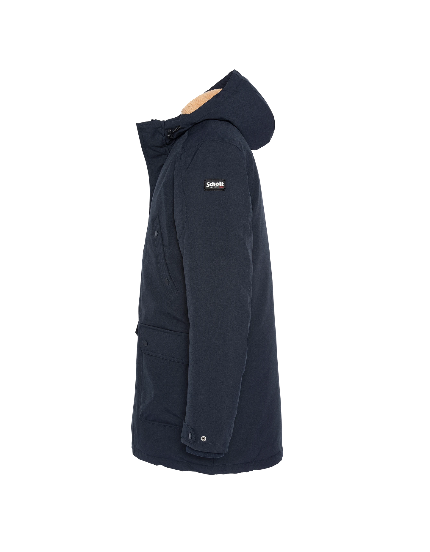 Parka bleu marine à capuche