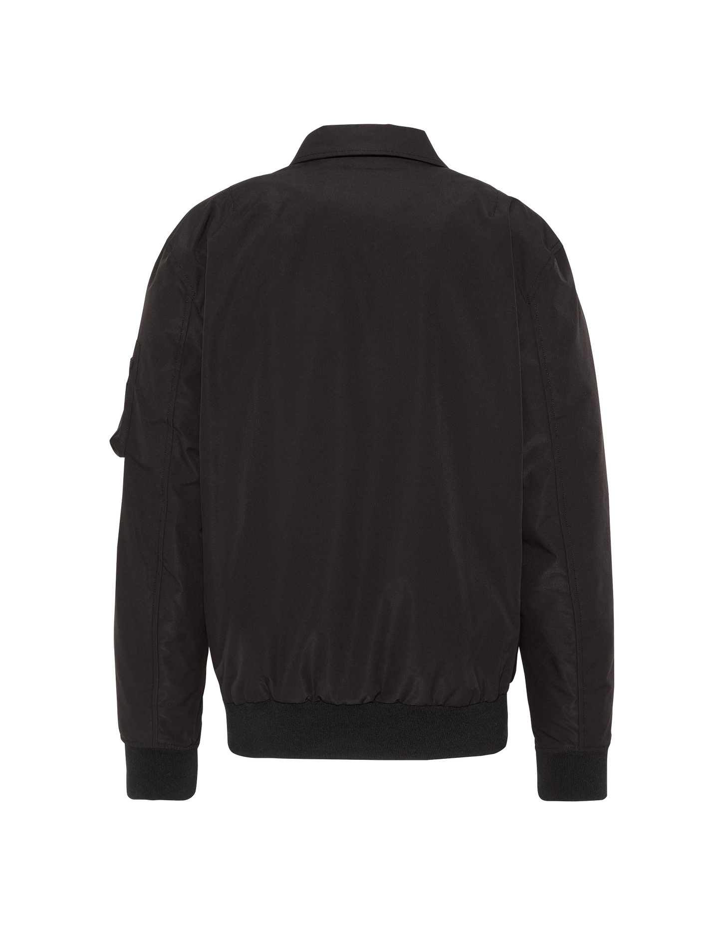 Blouson technique noir col chemise