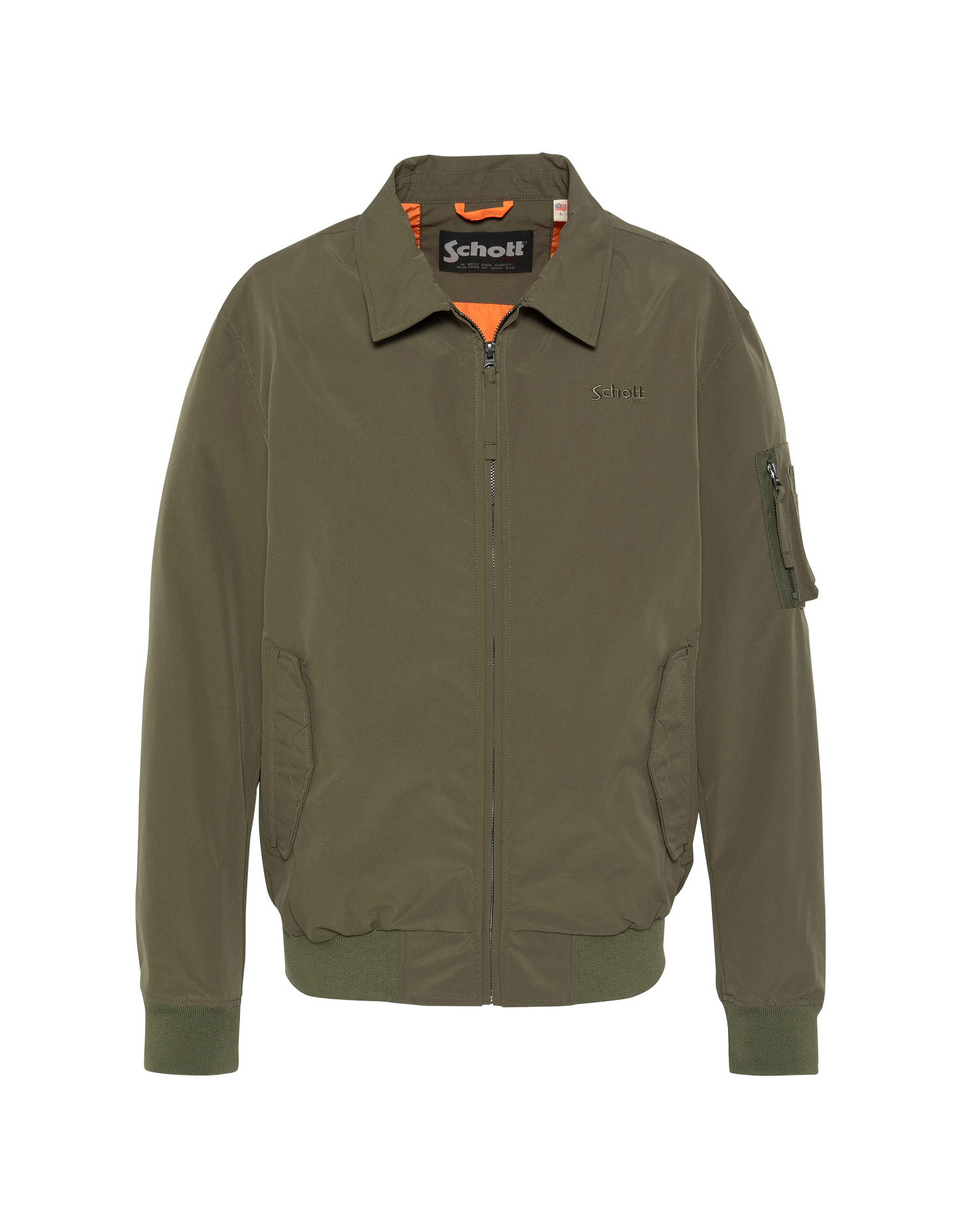 Blouson technique kaki col chemise