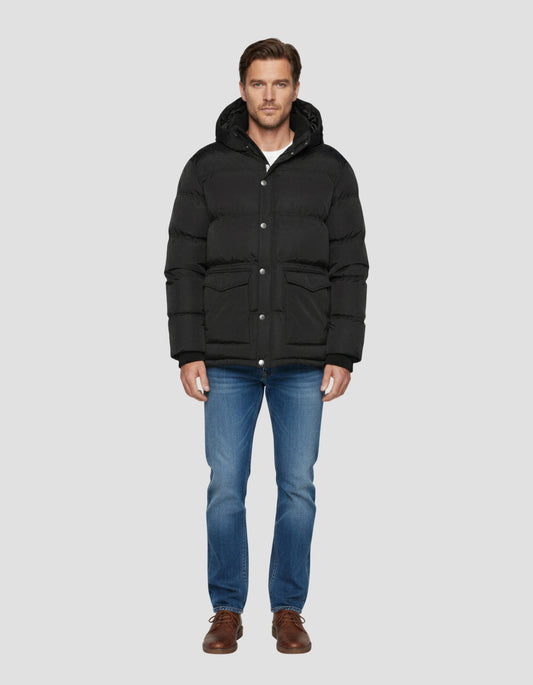 Schott NYC DOWN ブラックベスト XL Schott N.Y.C（ショット） ダウンベスト ベスト Schott/ショット