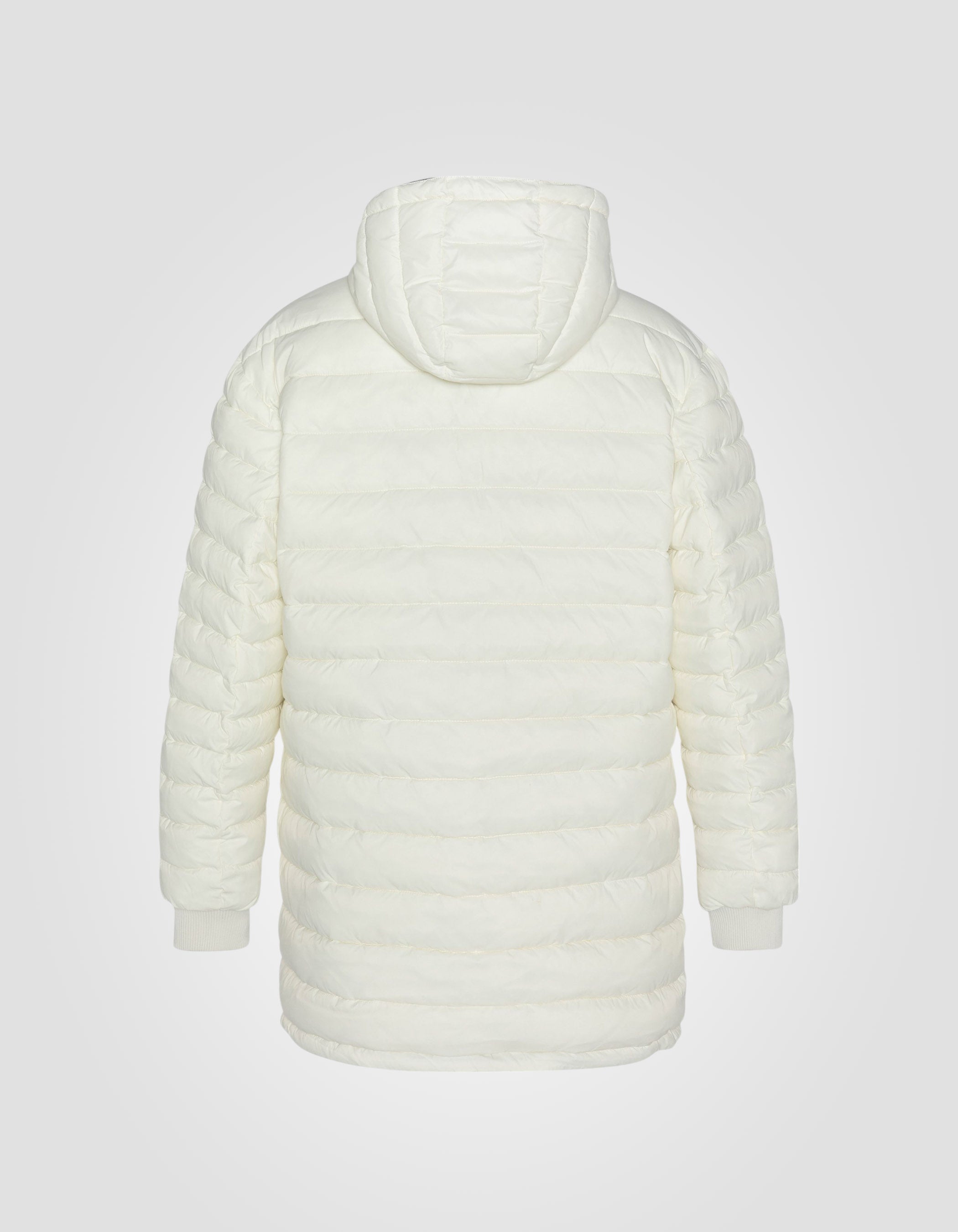 Blouson/doudoune long réversible anthracite et blanc-4