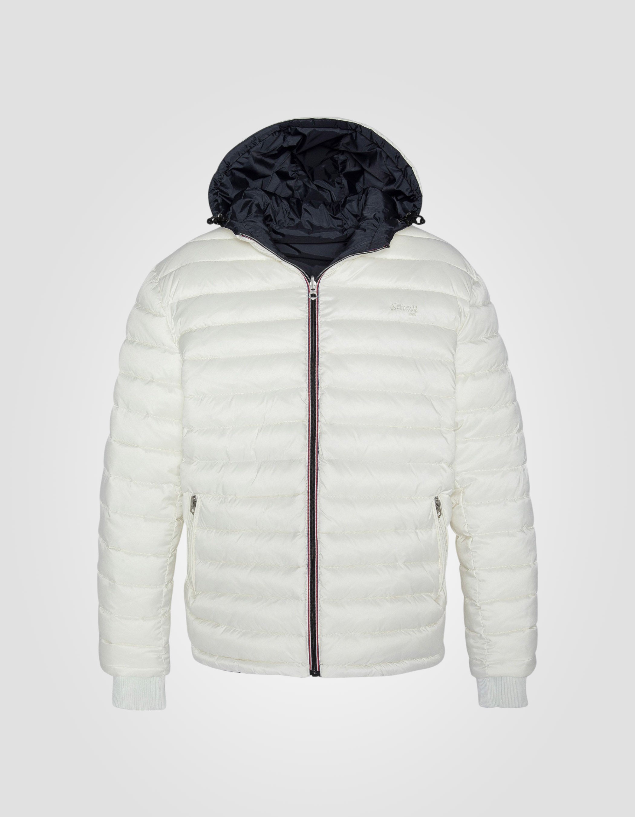 Blouson/doudoune réversible anthracite et blanc-10