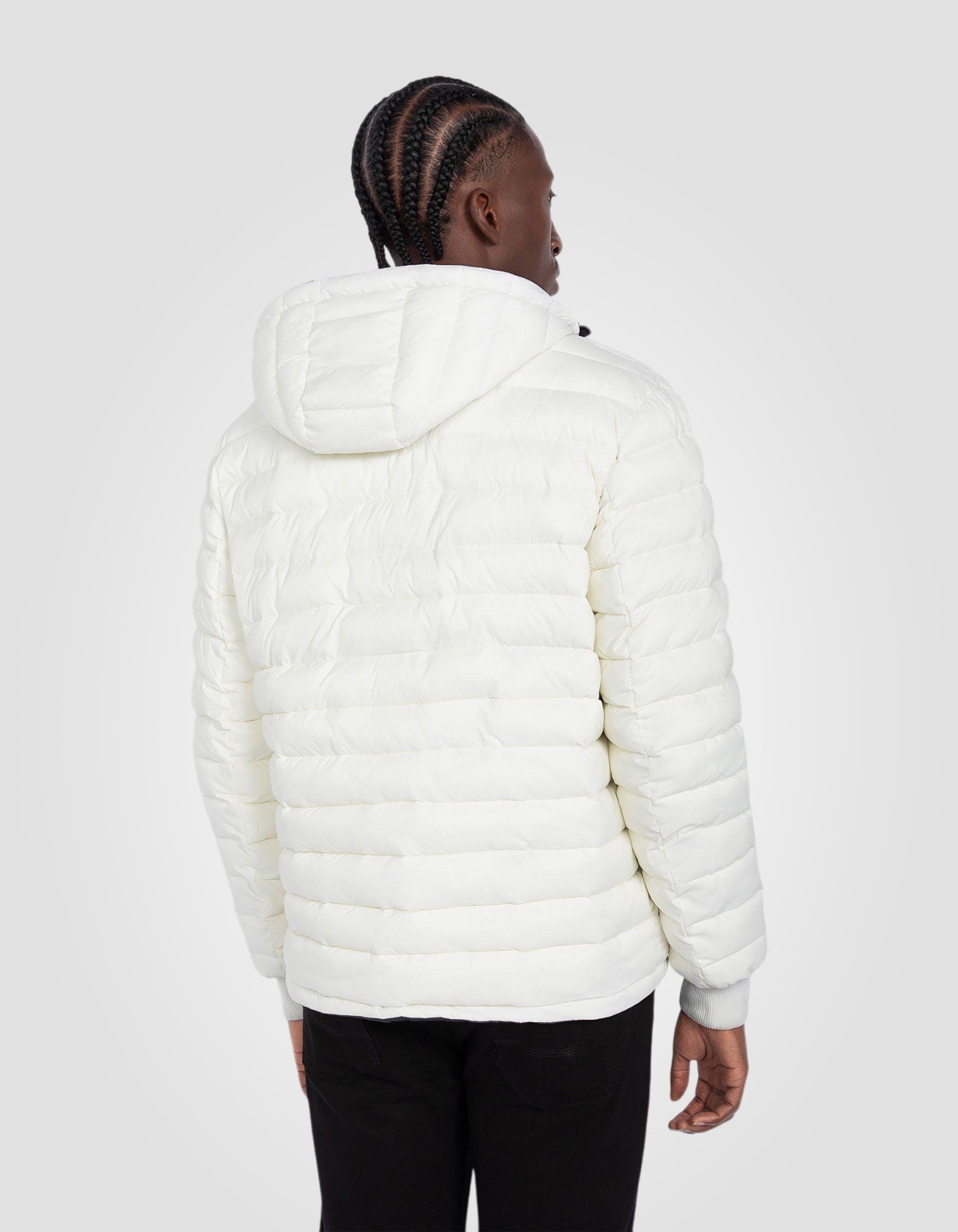 Blouson/doudoune réversible anthracite et blanc-8