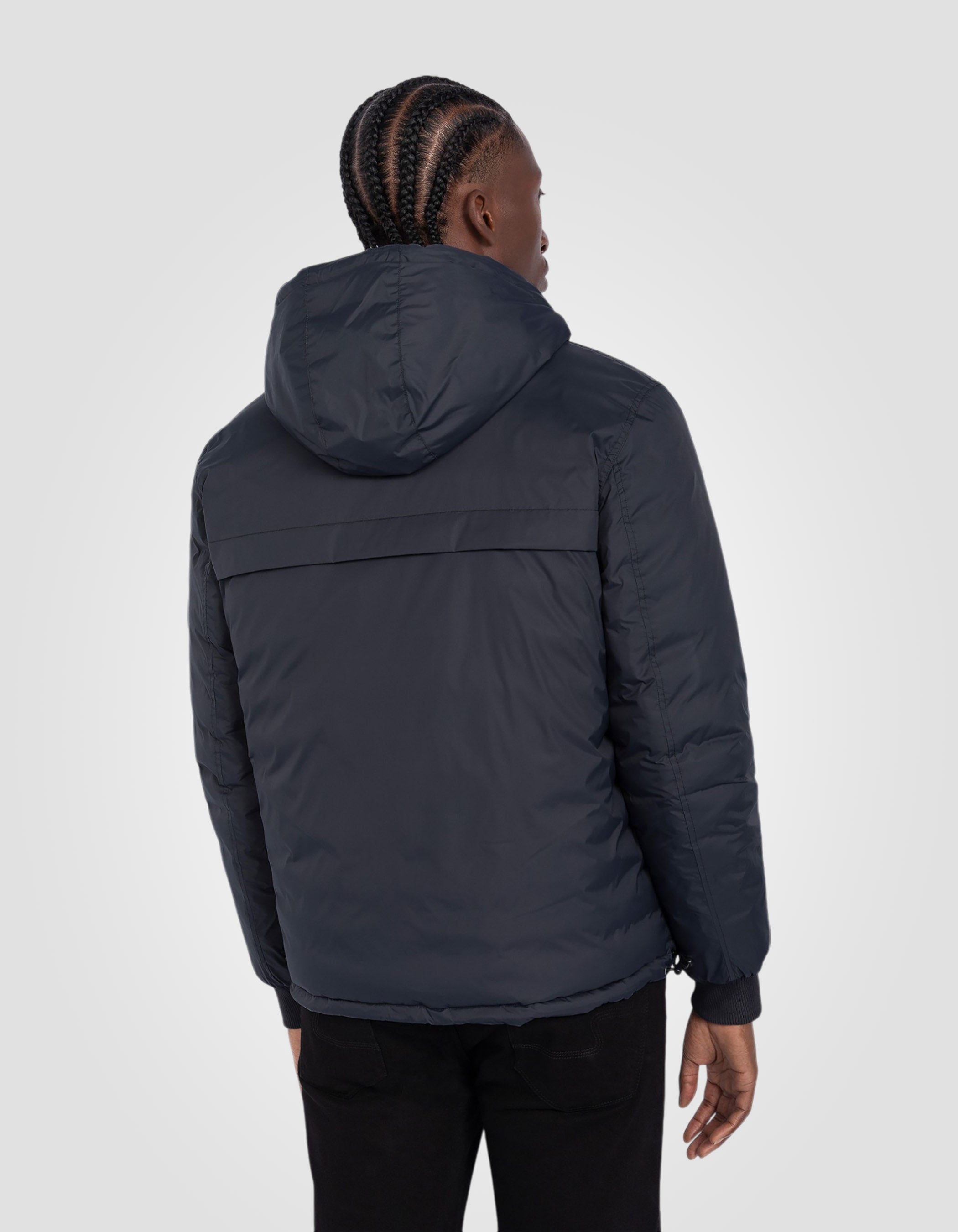 Blouson/doudoune réversible anthracite et blanc-9