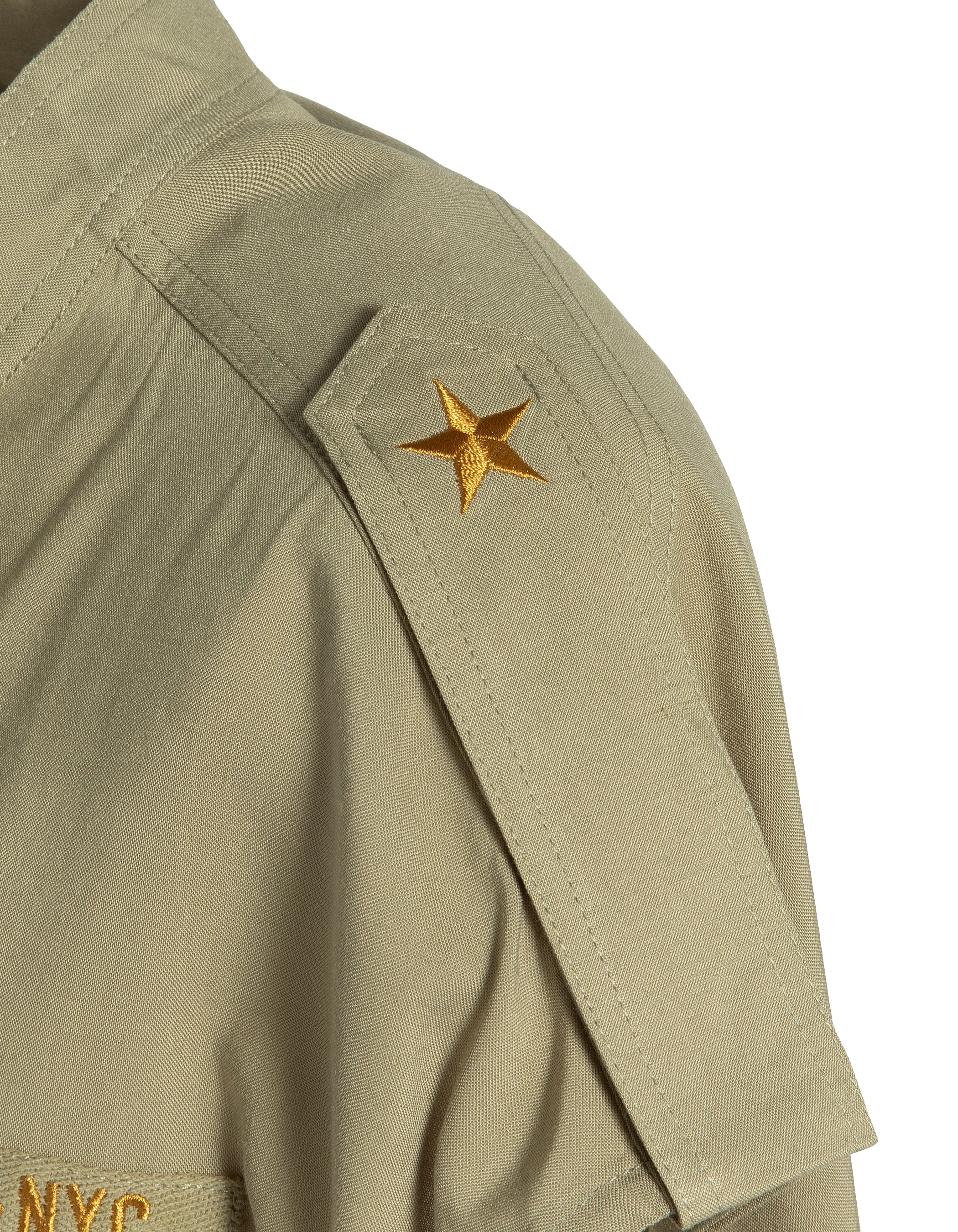 Robe sage kaki sans manche army-9