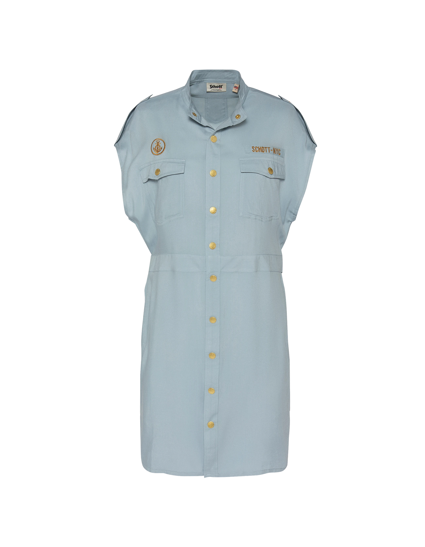 Robe bleu ciel sans manche army