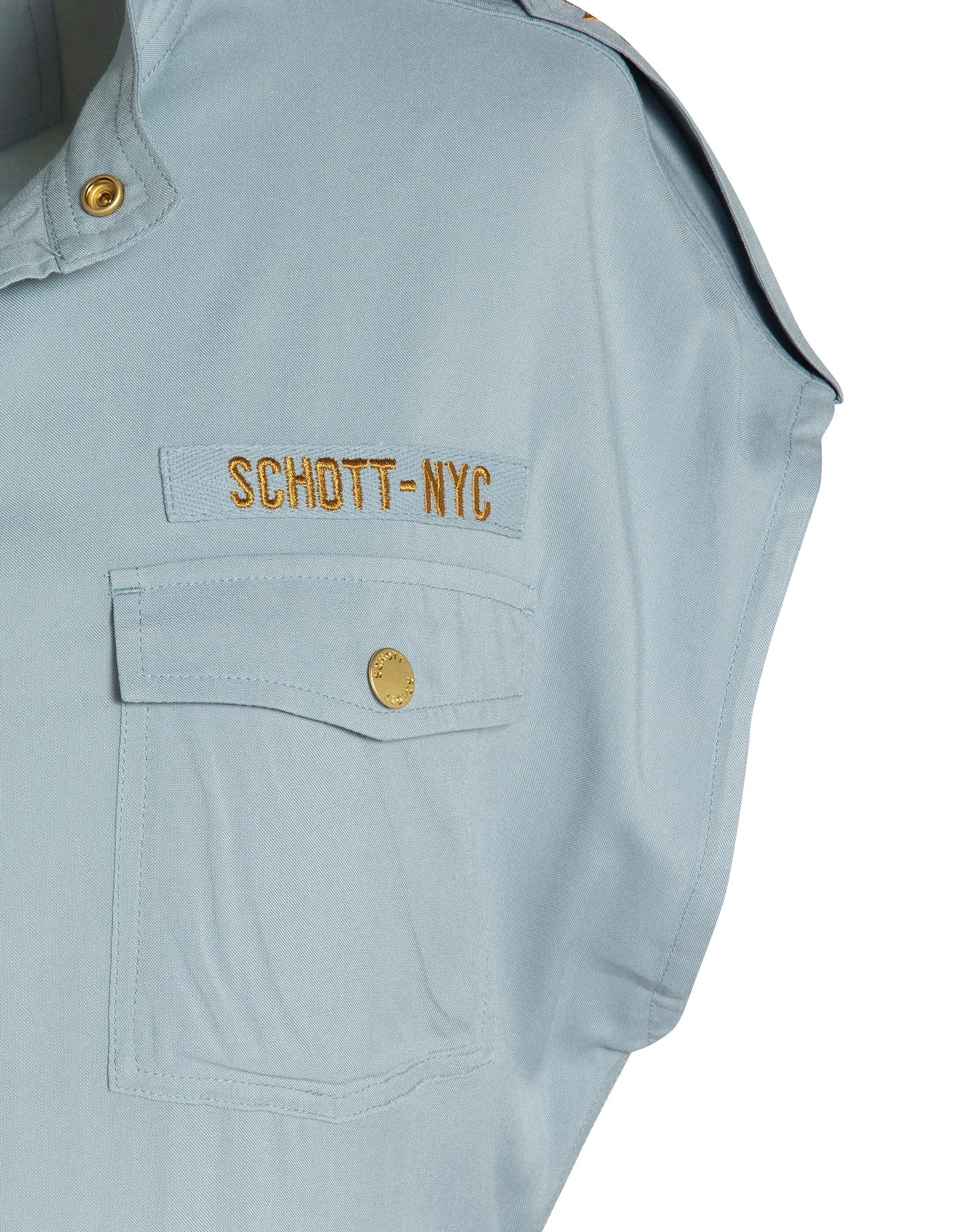 Robe bleu ciel sans manche army