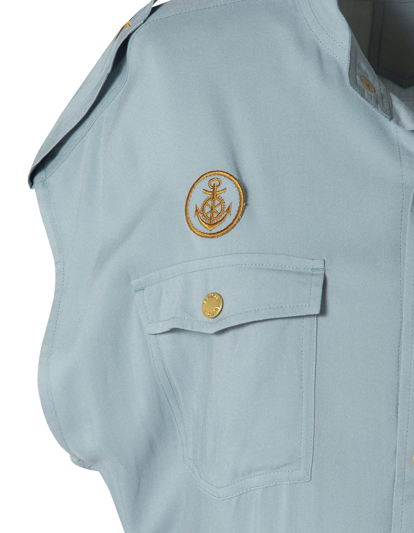 Robe bleu ciel sans manche army