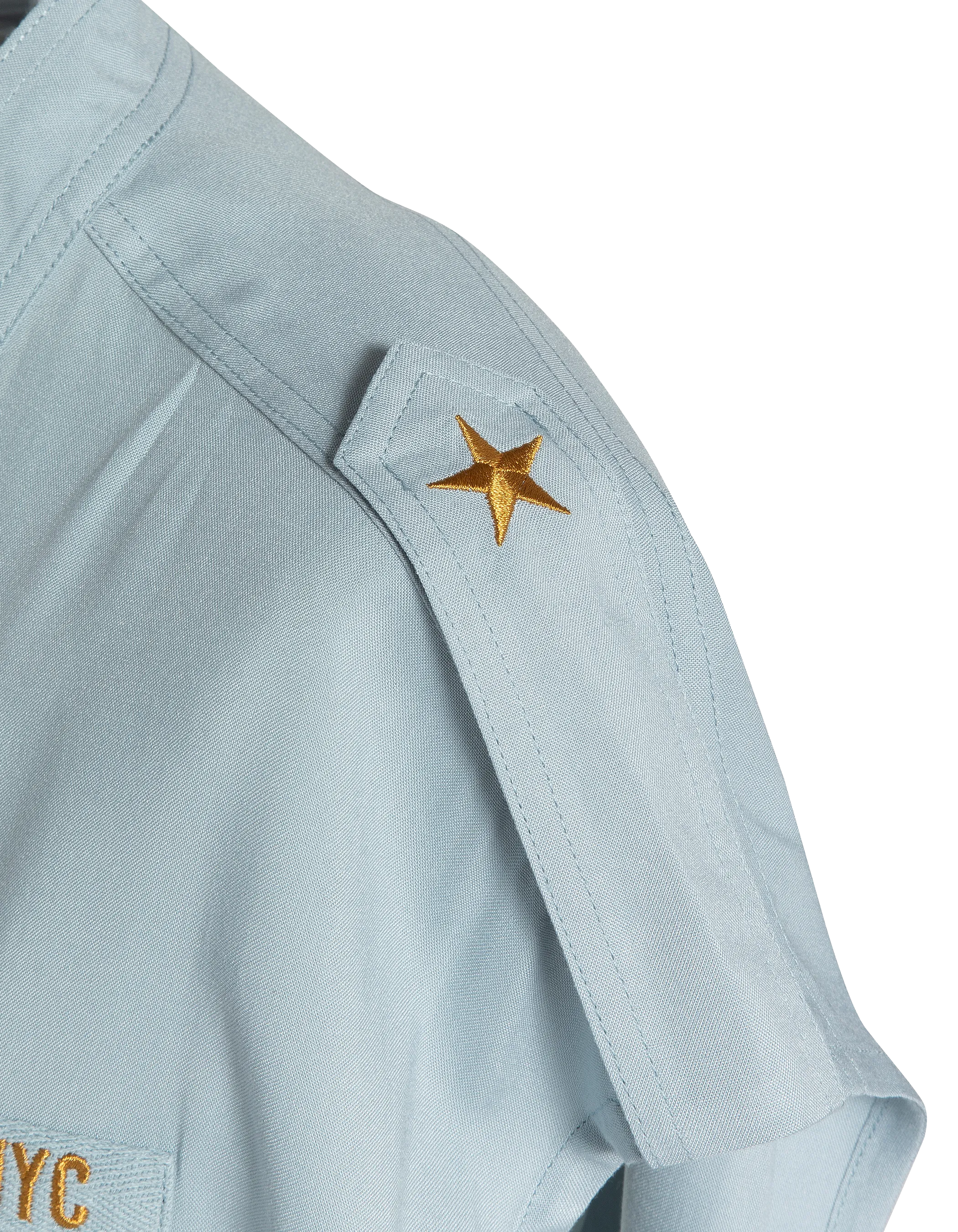 Robe bleu ciel sans manche army-5