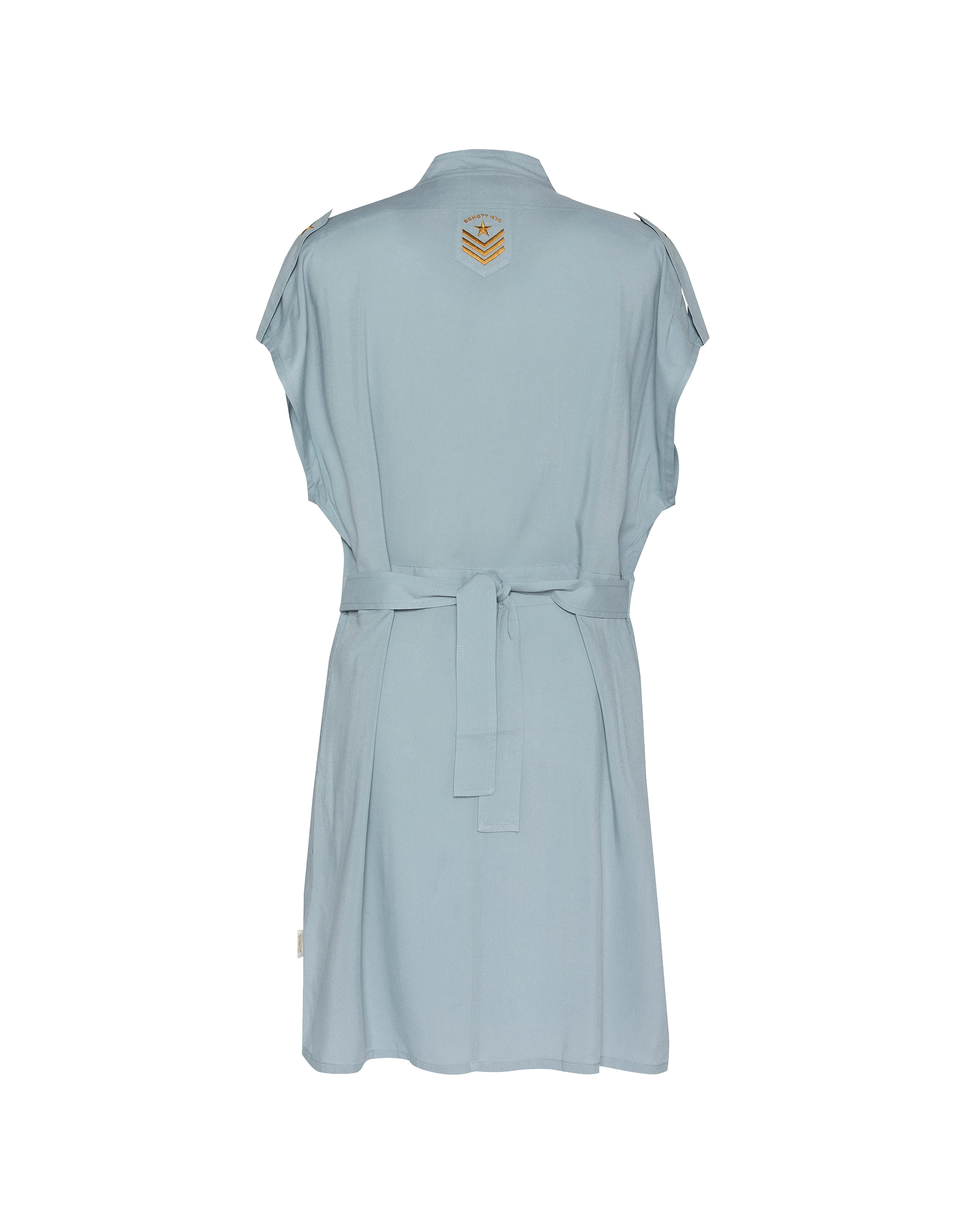 Robe bleu ciel sans manche army-2