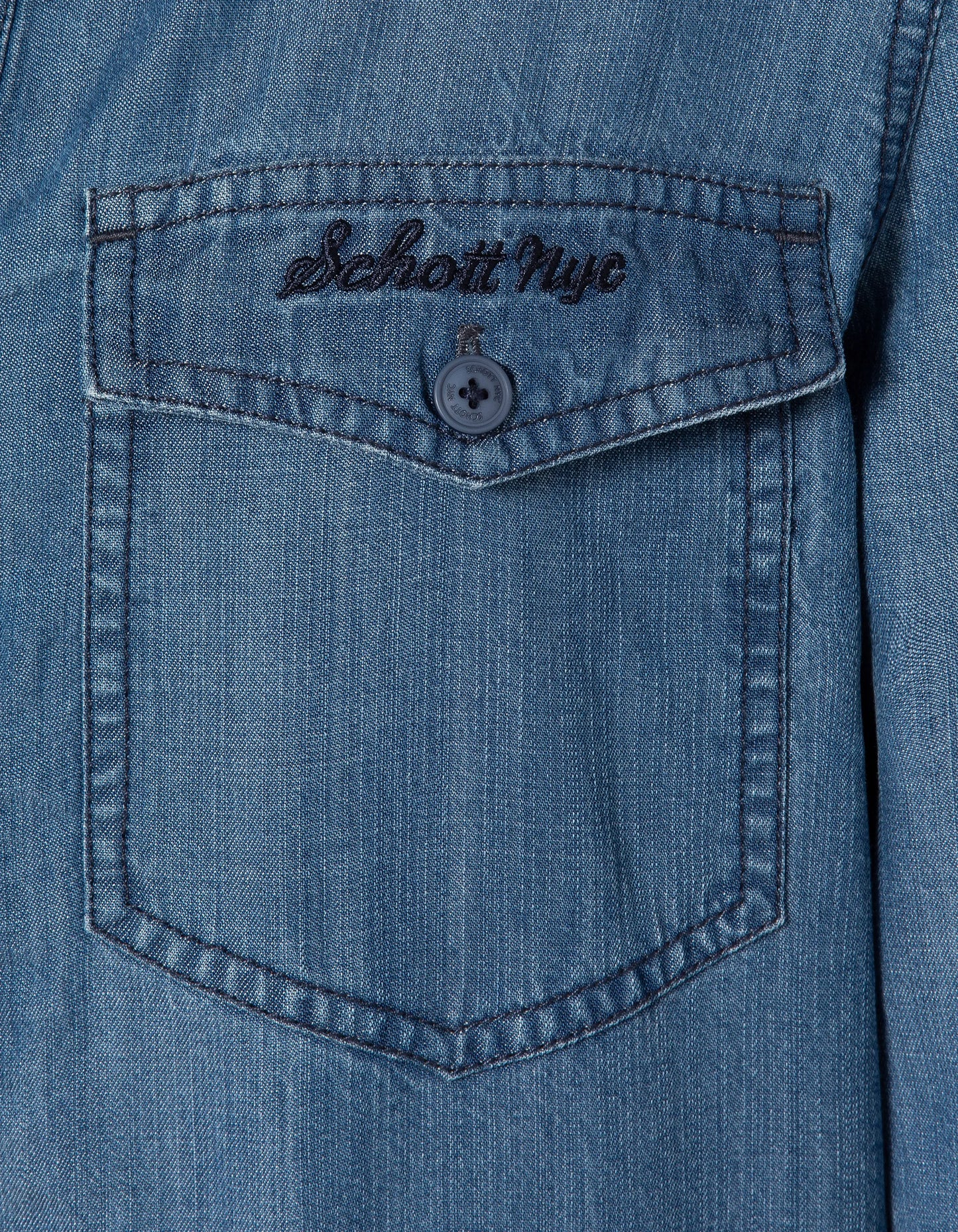 Robe casual indigo en tencel