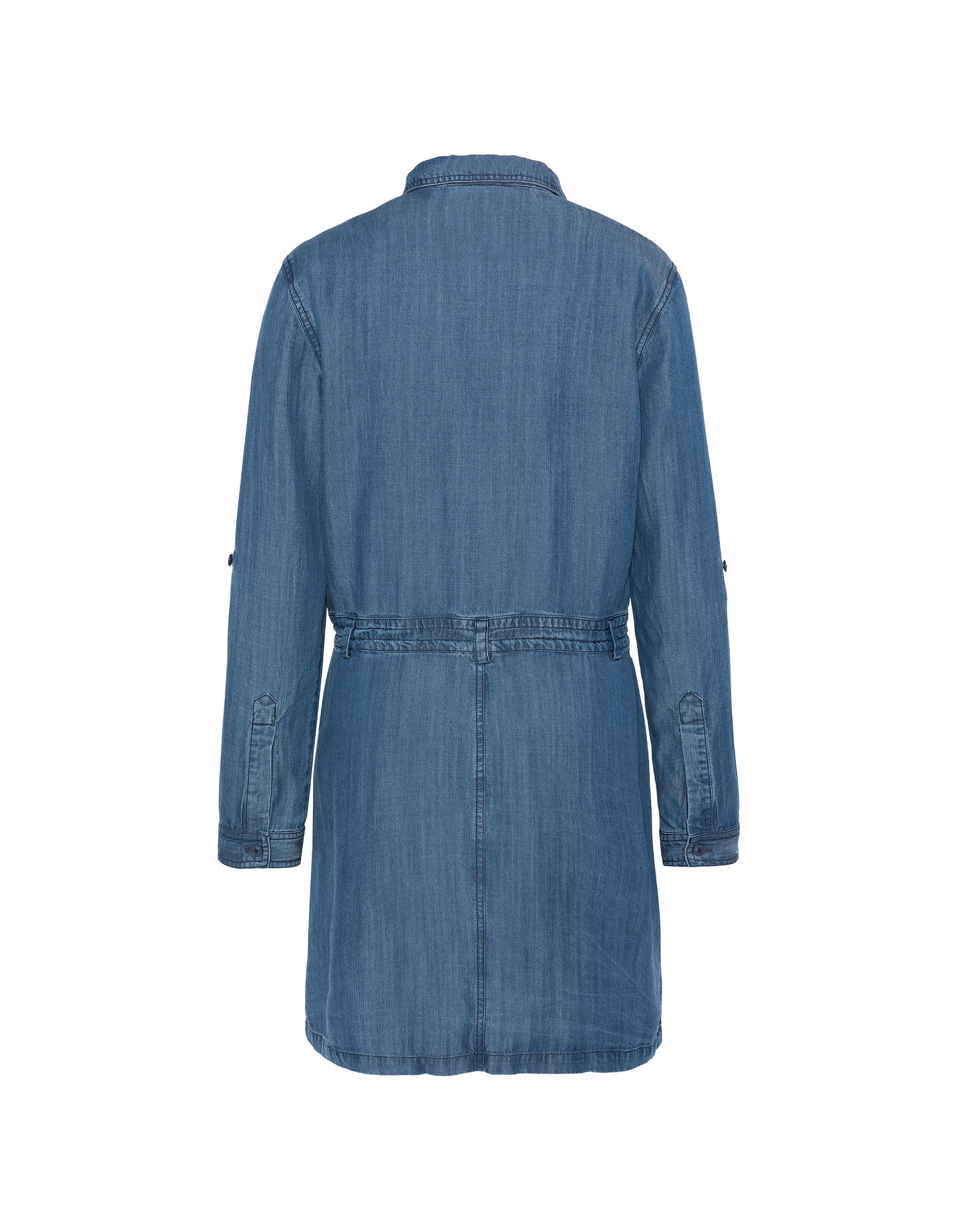 Robe casual indigo en tencel