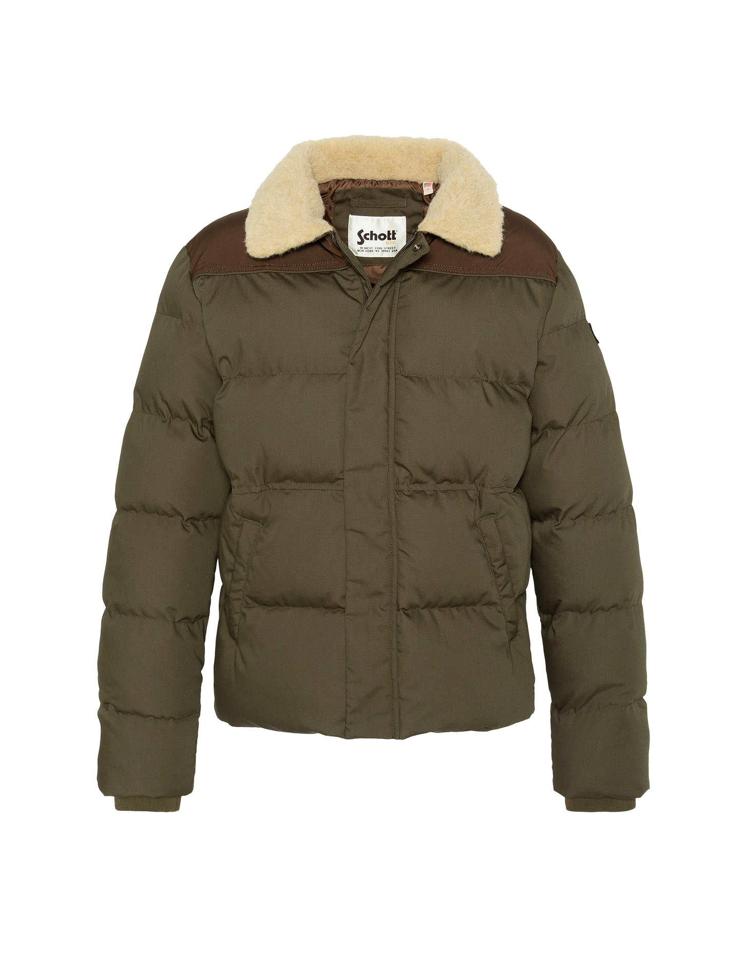 Caqui y chaqueta ordenada marrón