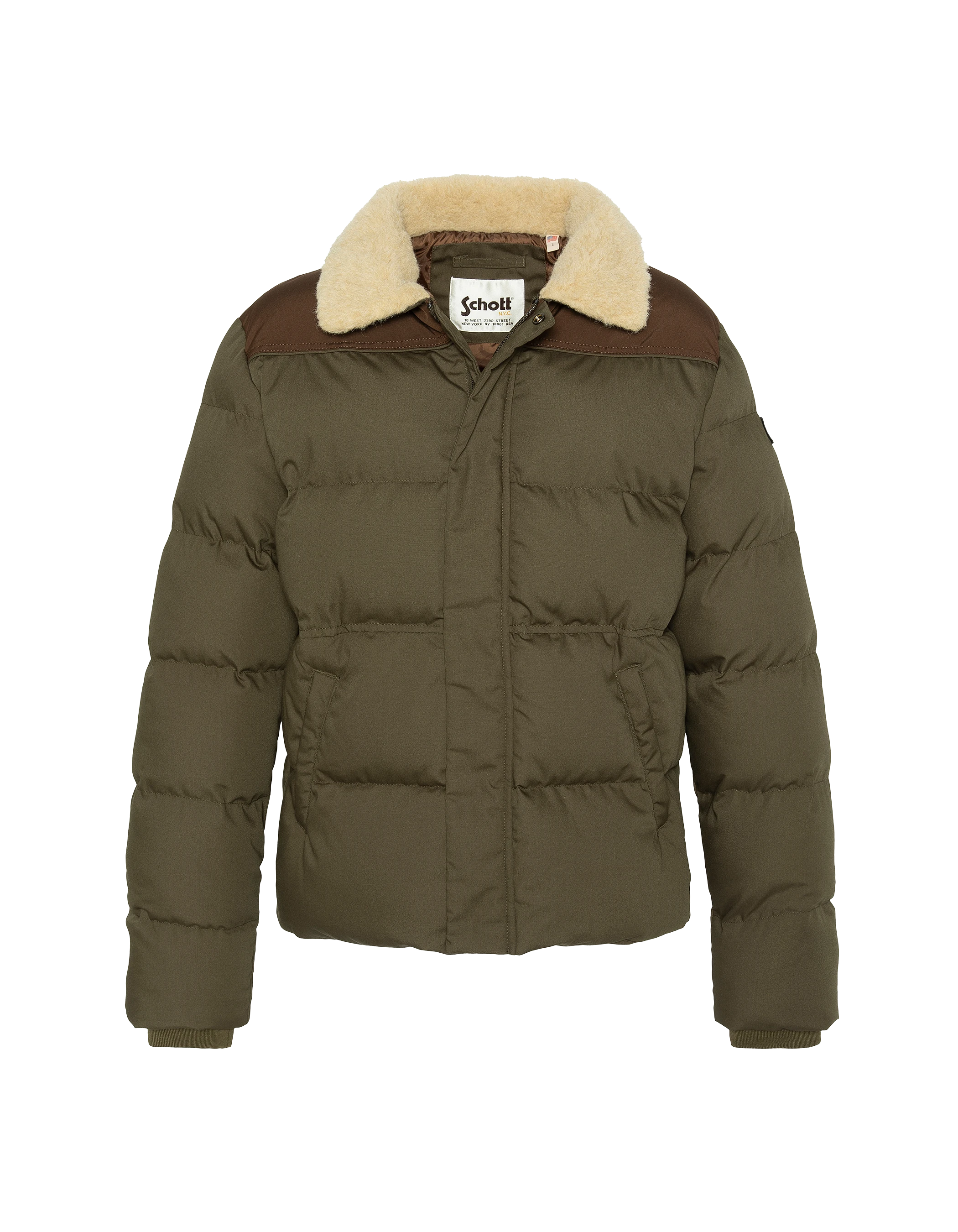 Caqui y chaqueta ordenada marrón-1