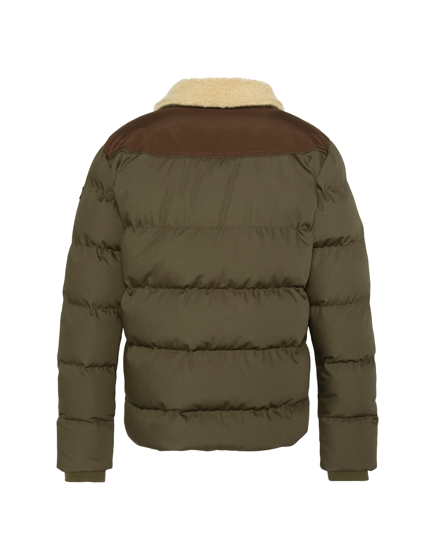 Caqui y chaqueta ordenada marrón