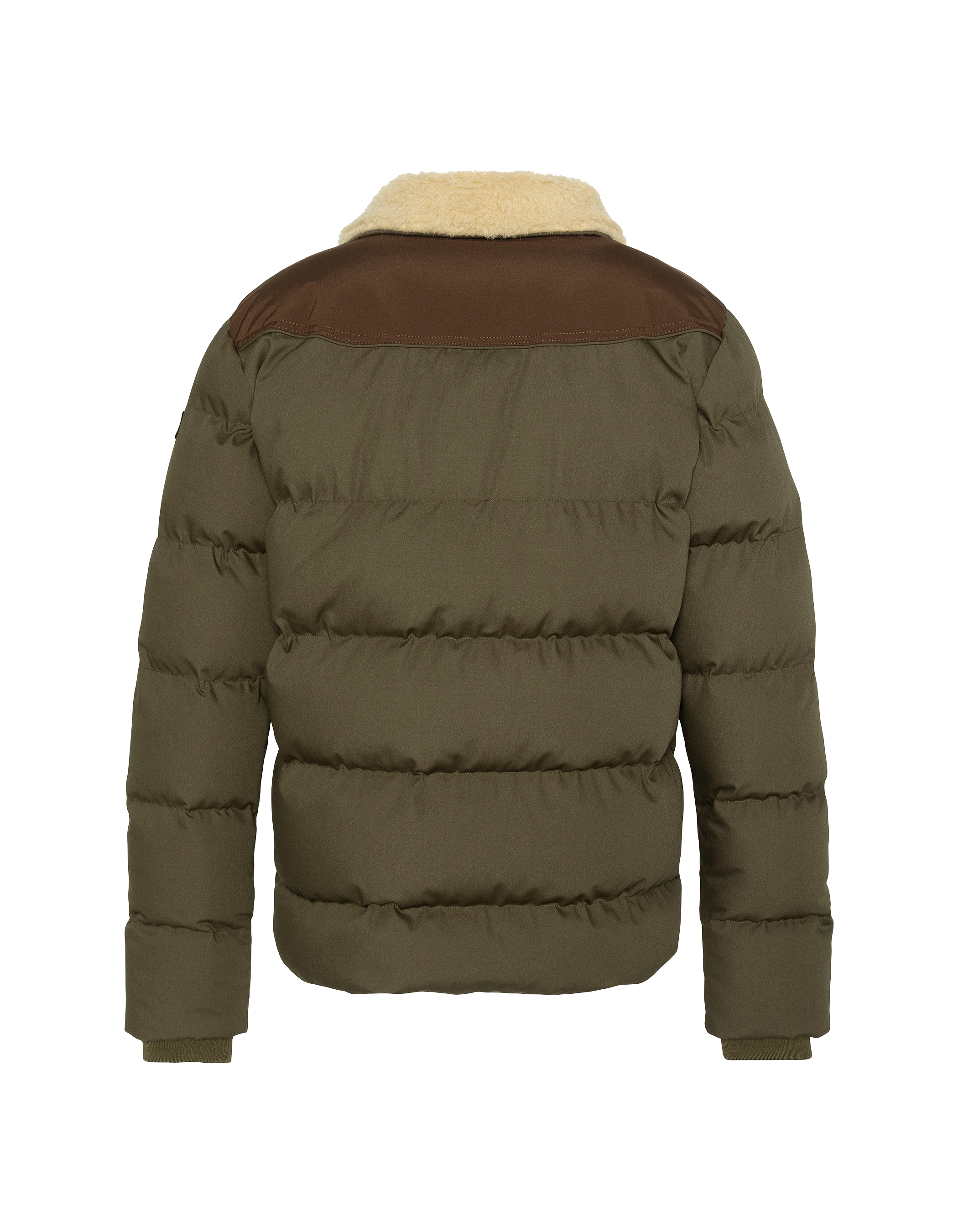 Caqui y chaqueta ordenada marrón-2