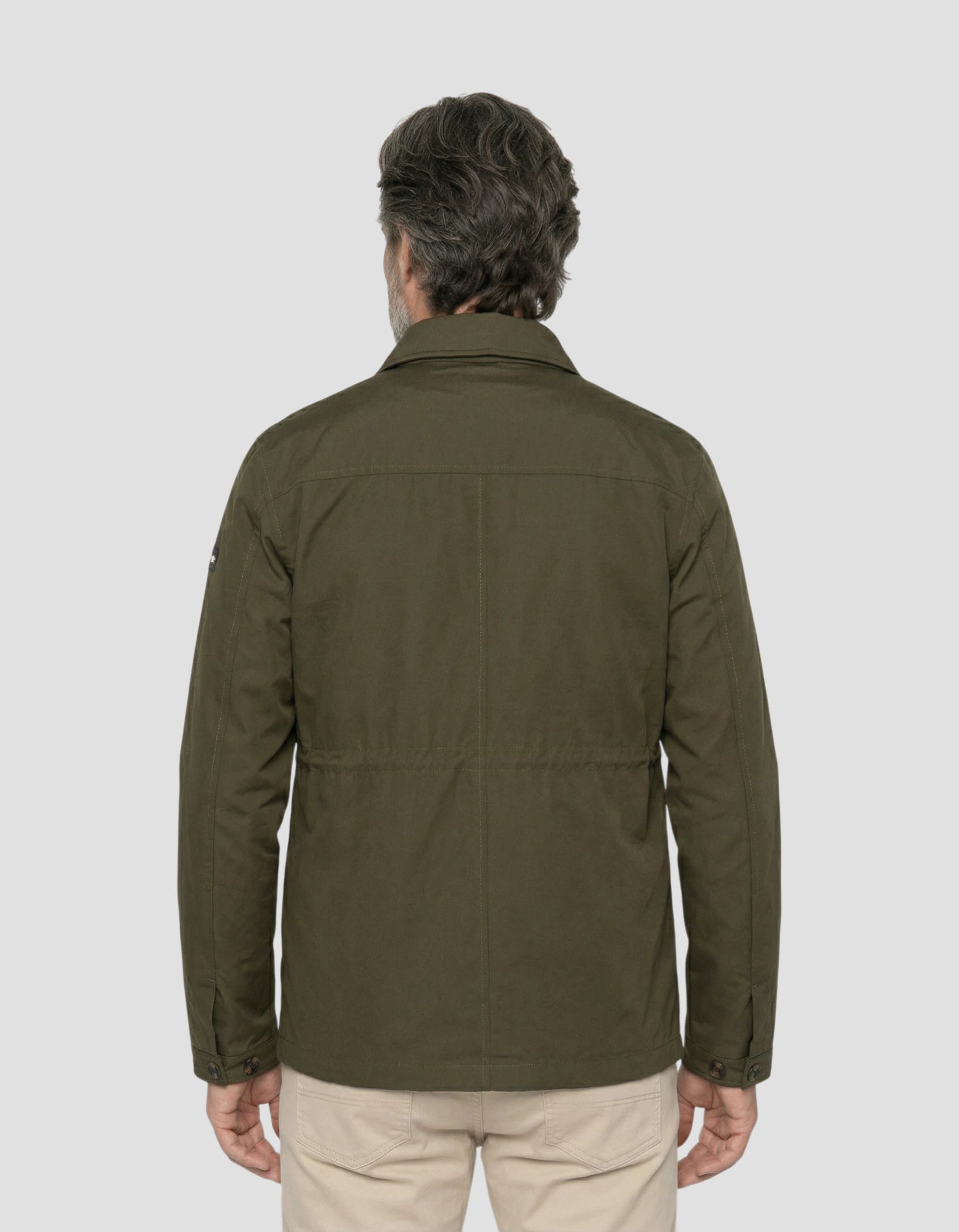 Khaki military parka-4