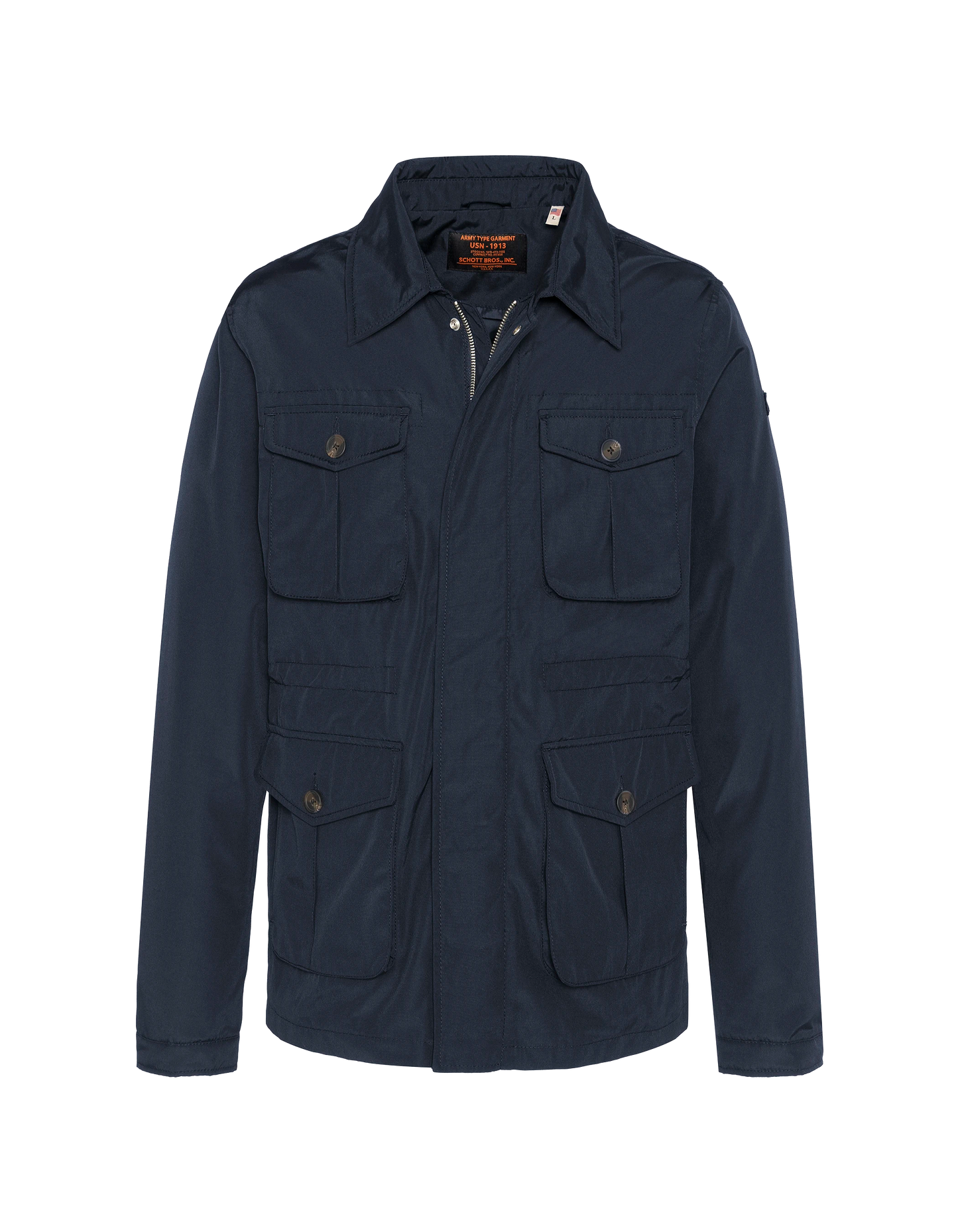 Parka militar azul marino