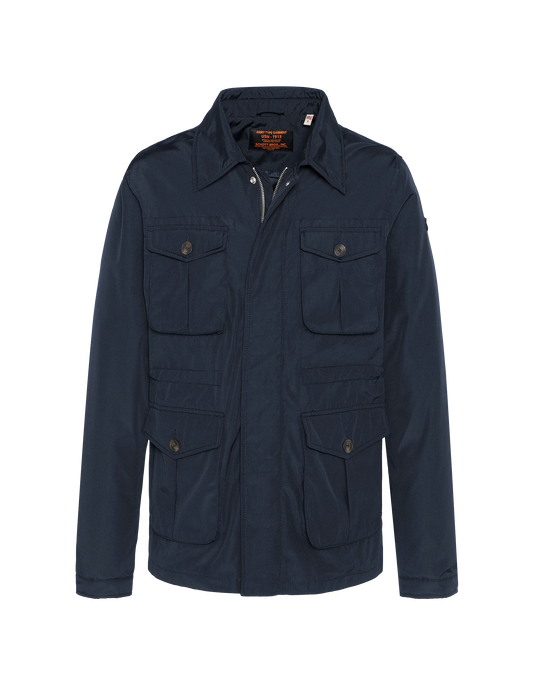 Navy Blue Military Parka