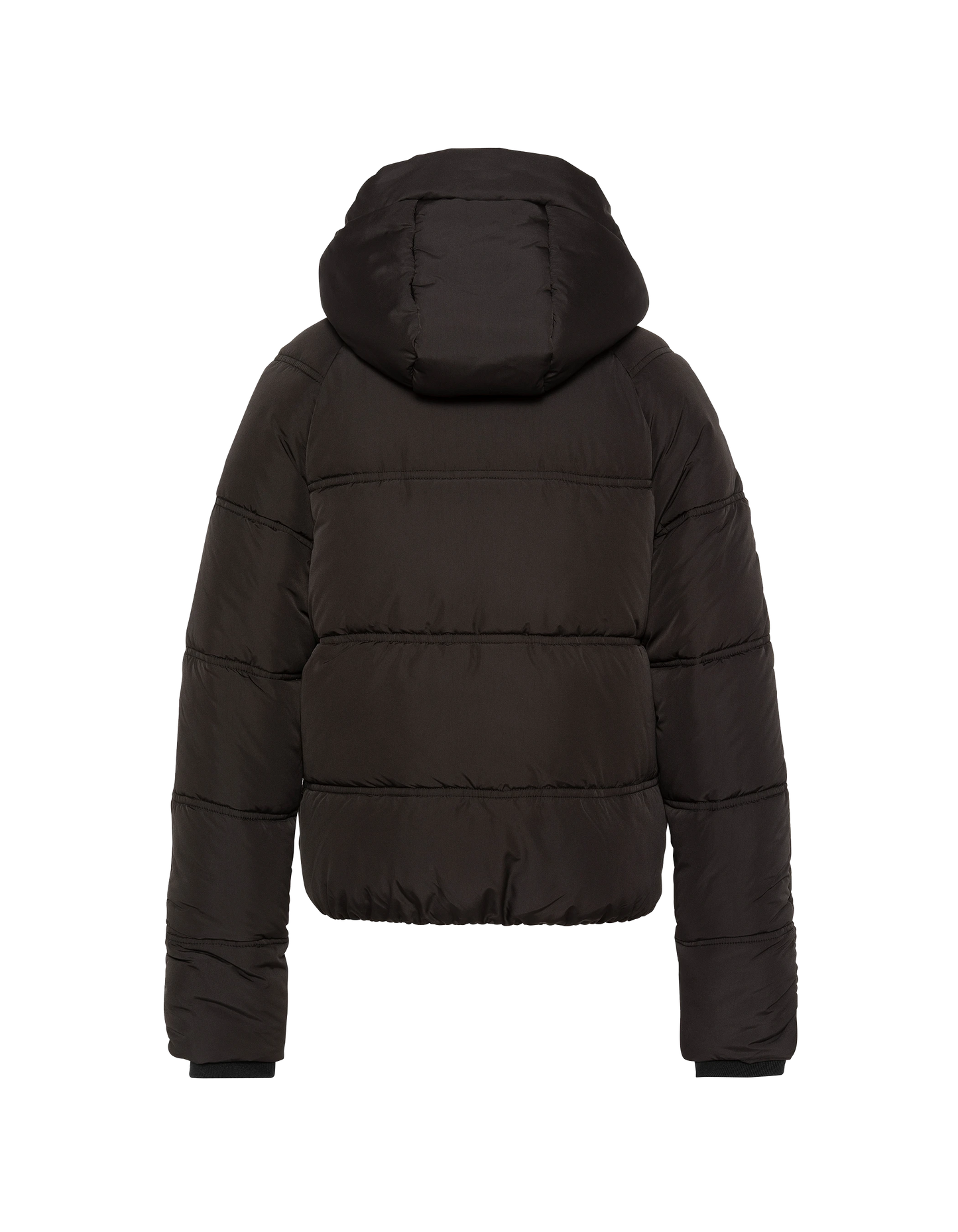 Chaqueta negra con niño sherpa forrado