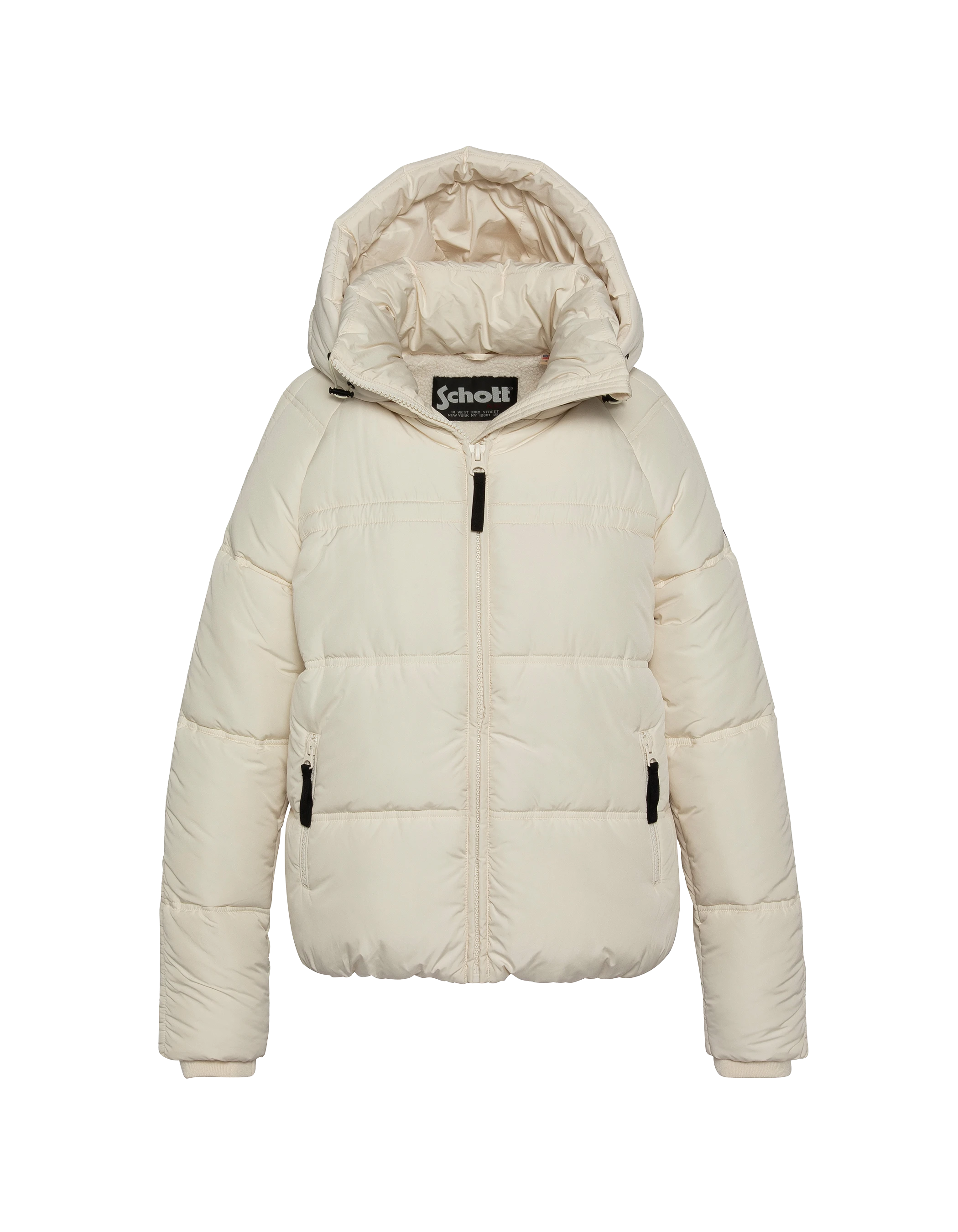 Giacca nera rotta con colletto di pelliccia in finto rimovibile-2