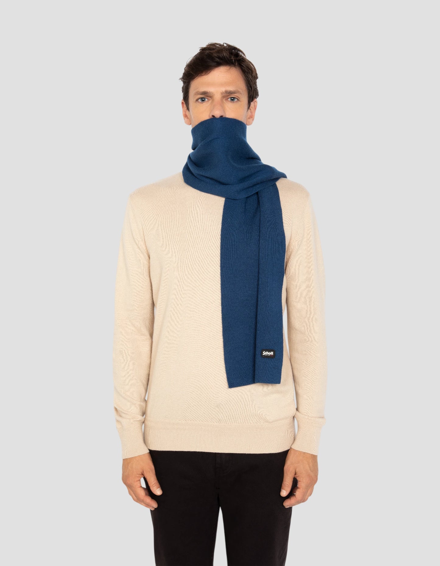 Sciarpa blu milano in mesh