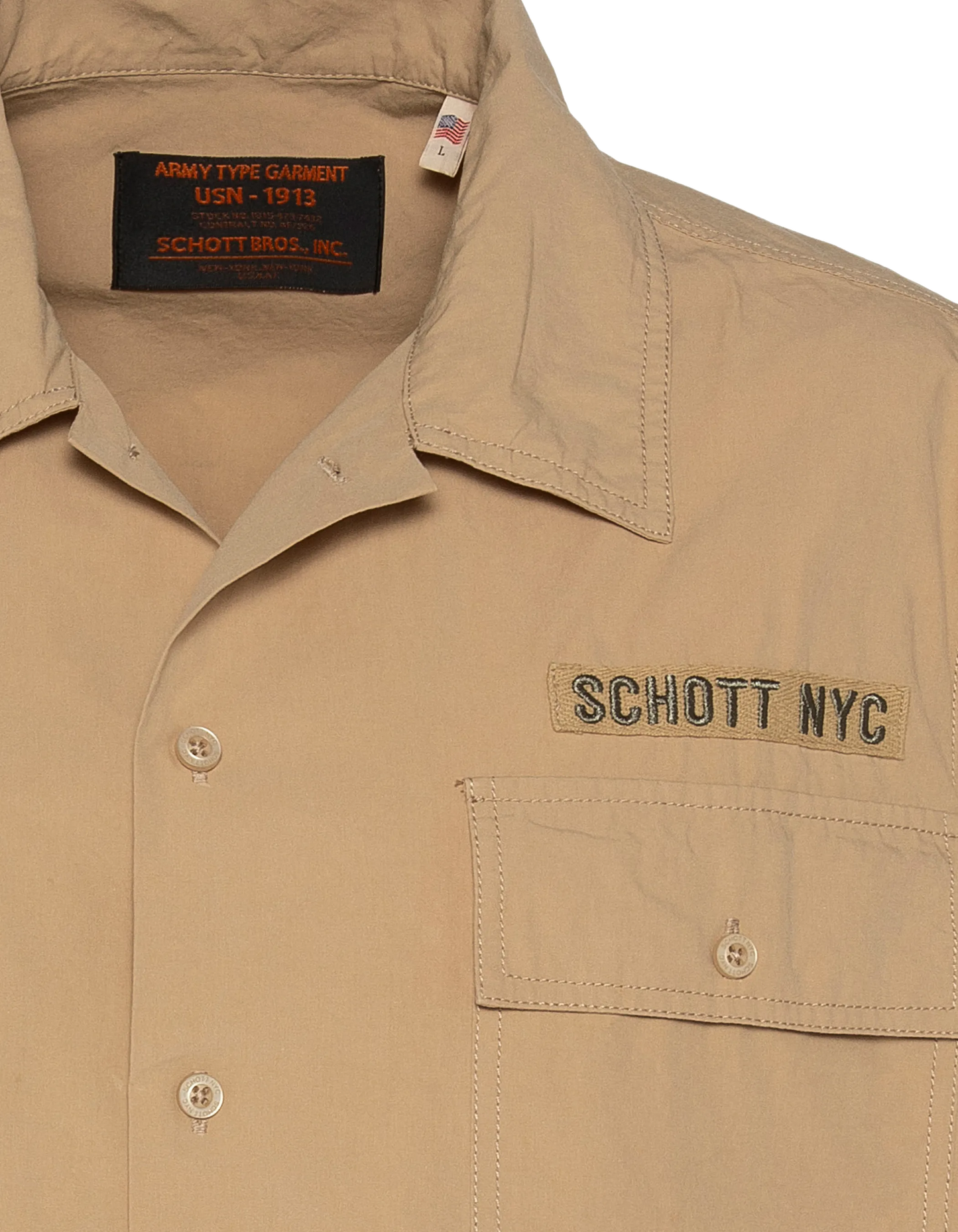 Beiges Armeehemd