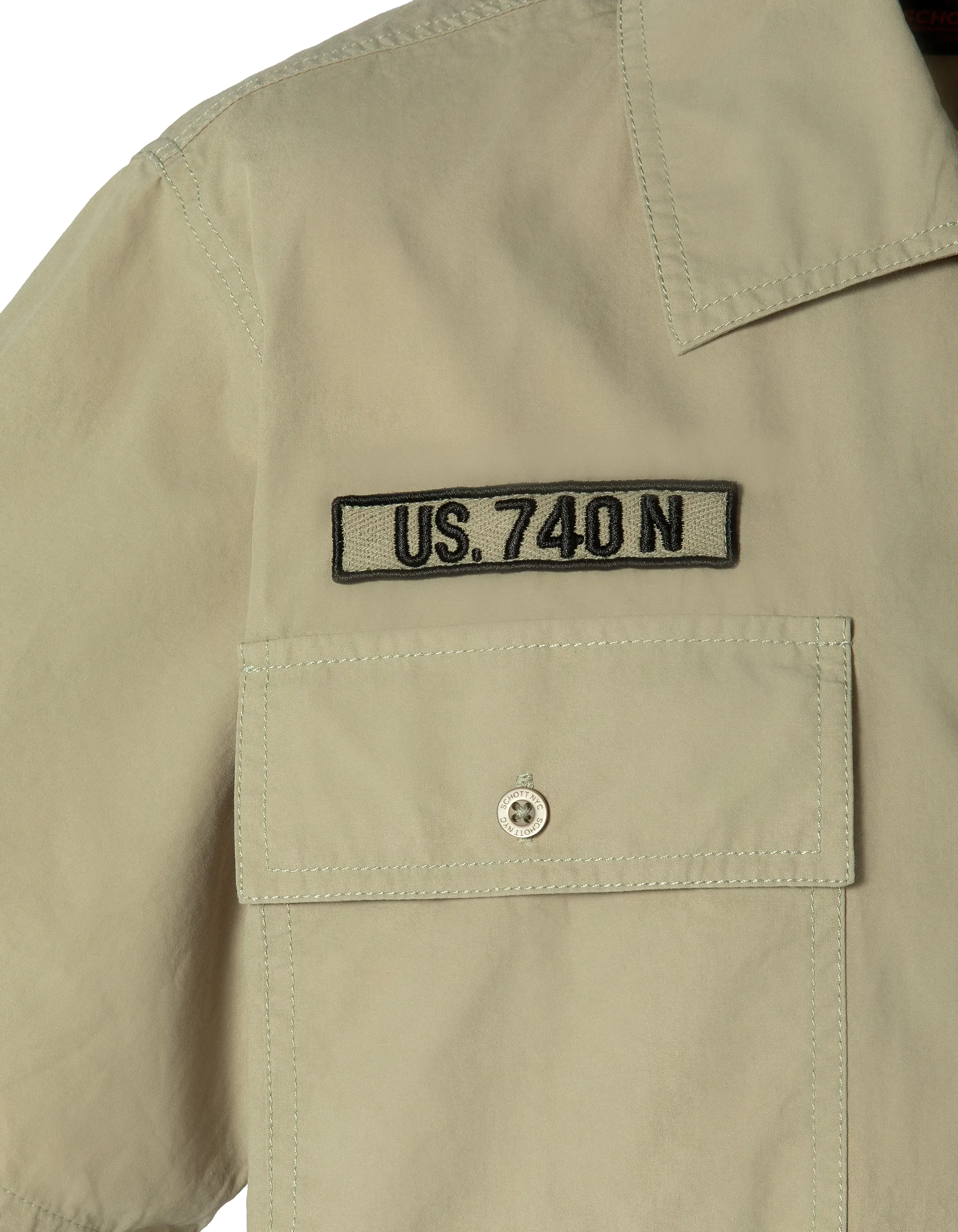 Chemisette army sage kaki-3