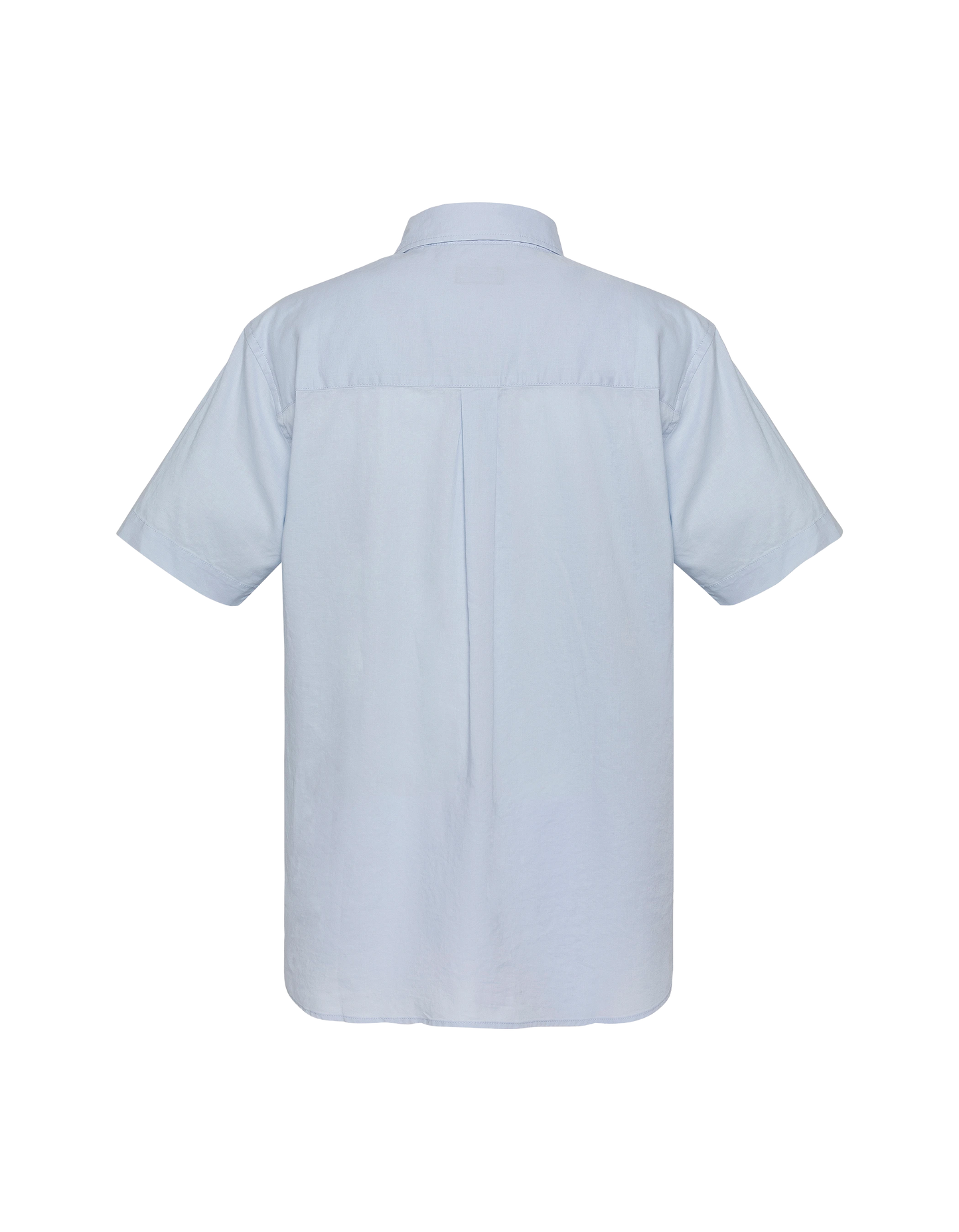 Shirt short sleeves blue with patch pocket