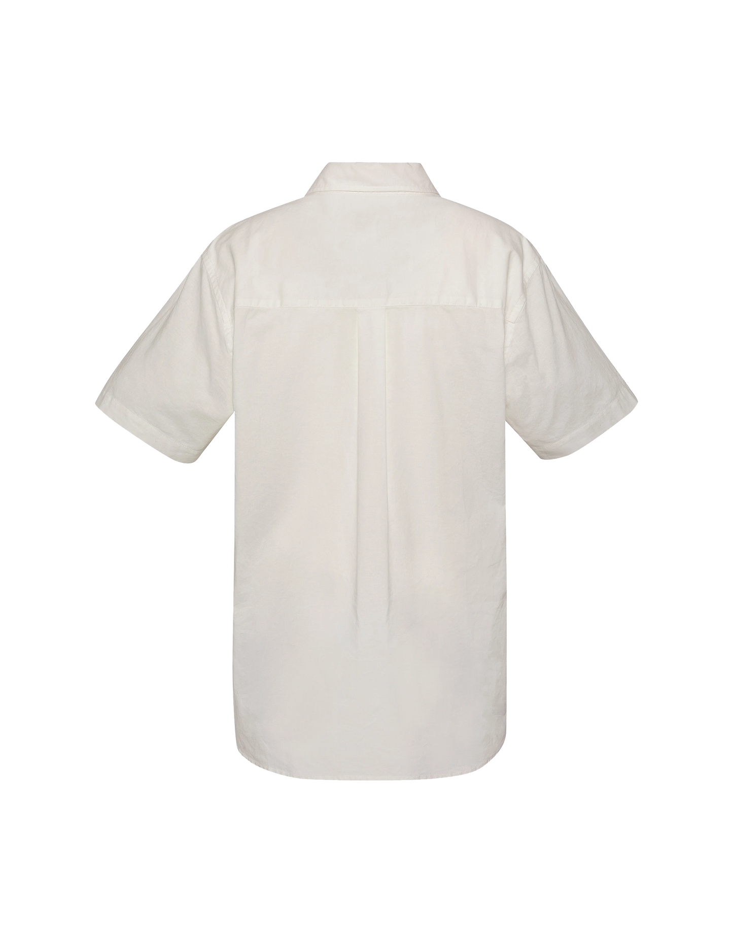 Shirt short sleeves white with patch pocket