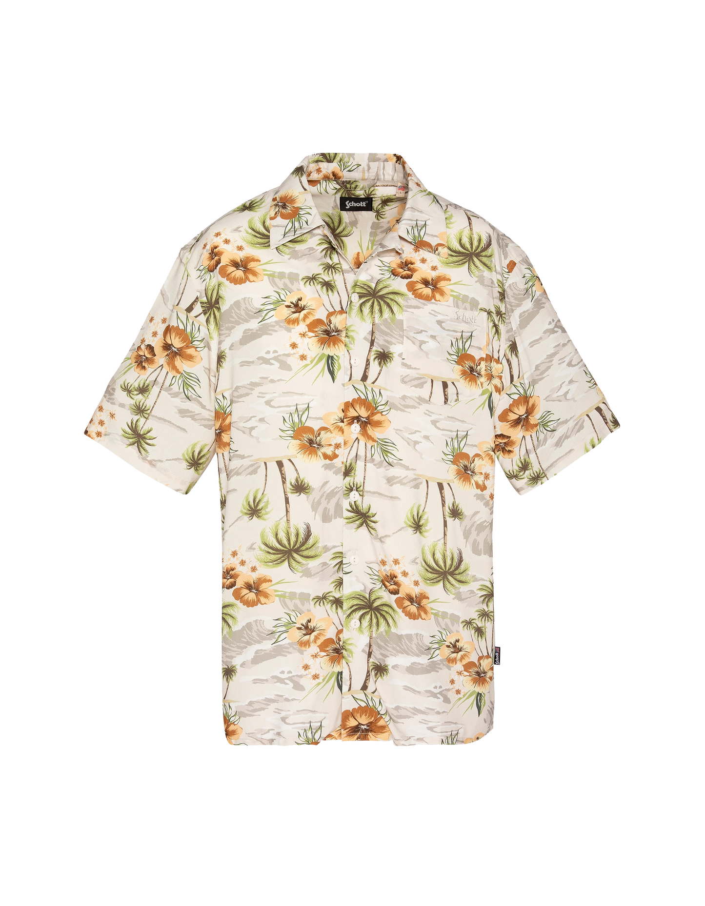 Hellbeiges Hawaiihemd