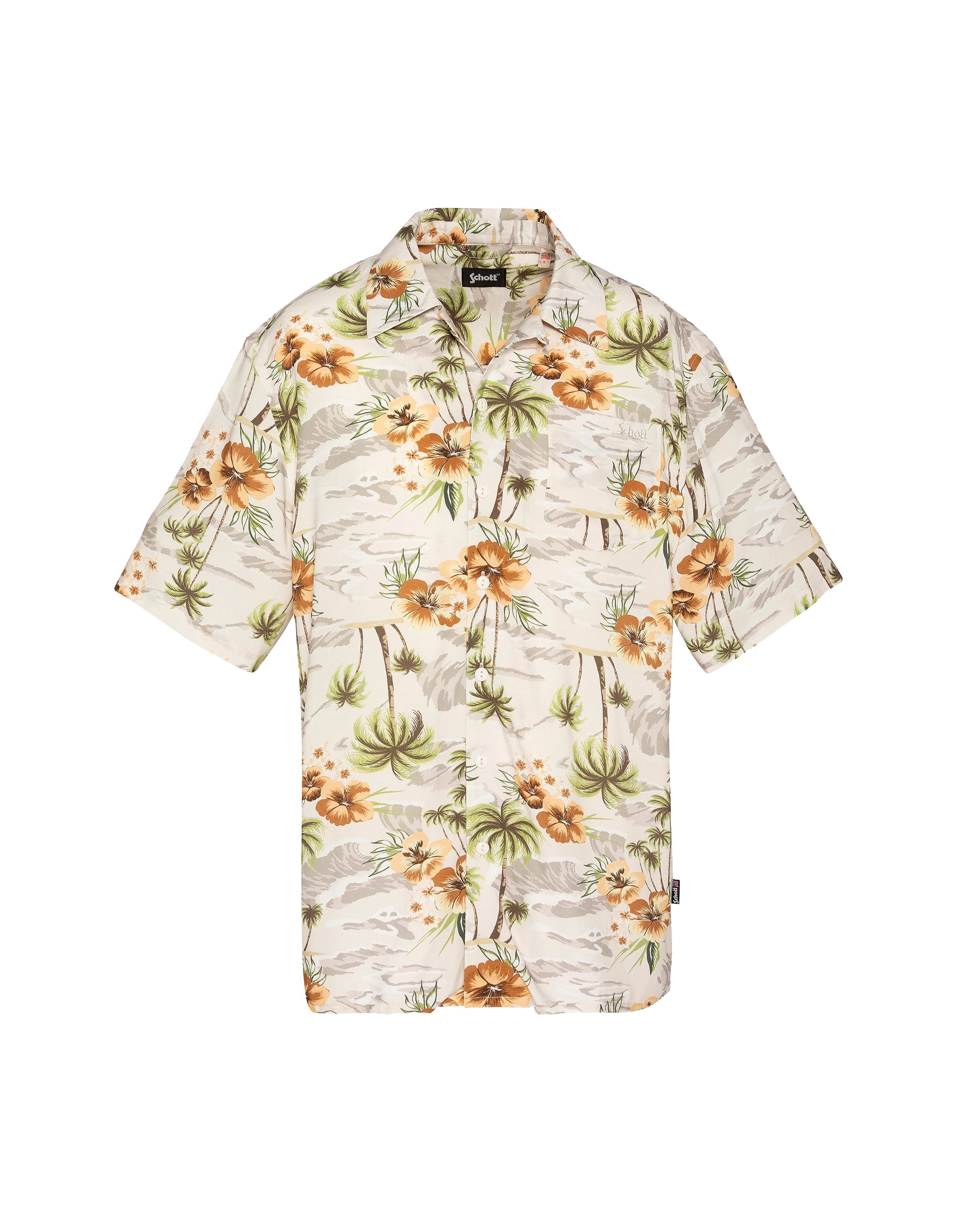 Hellbeiges Hawaiihemd-2