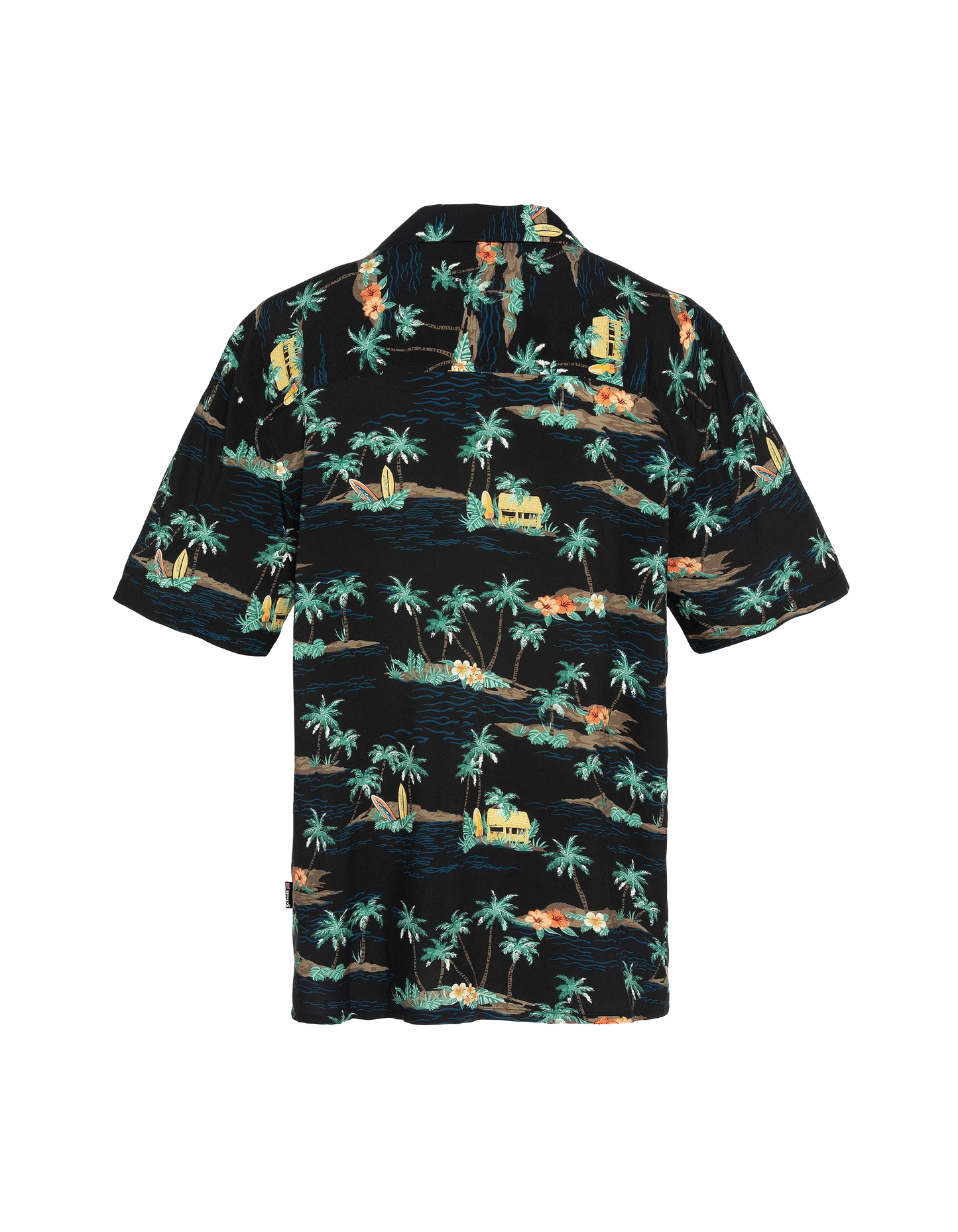 Hellschwarzes Hawaiihemd