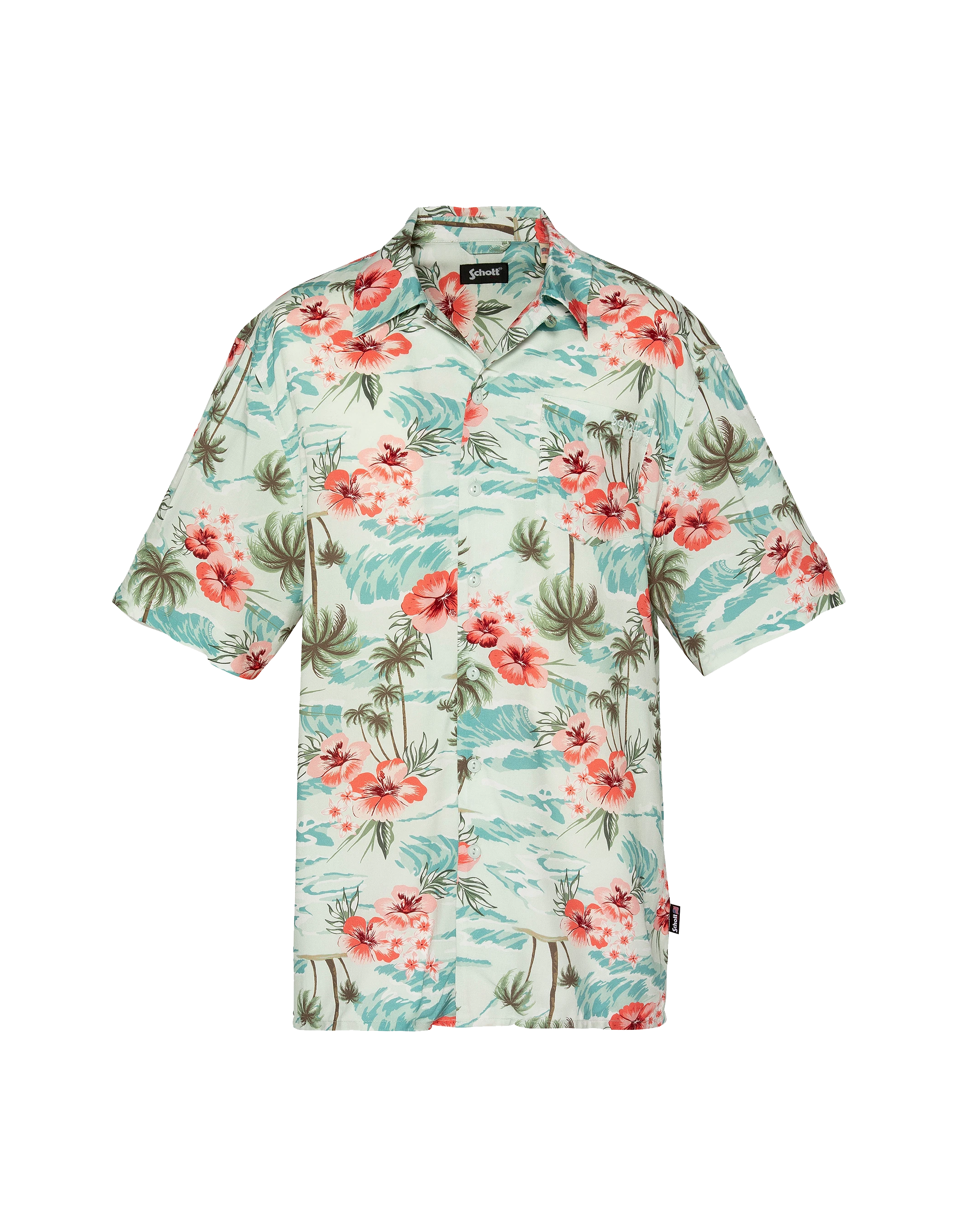 Hellblaues Hawaiihemd-2