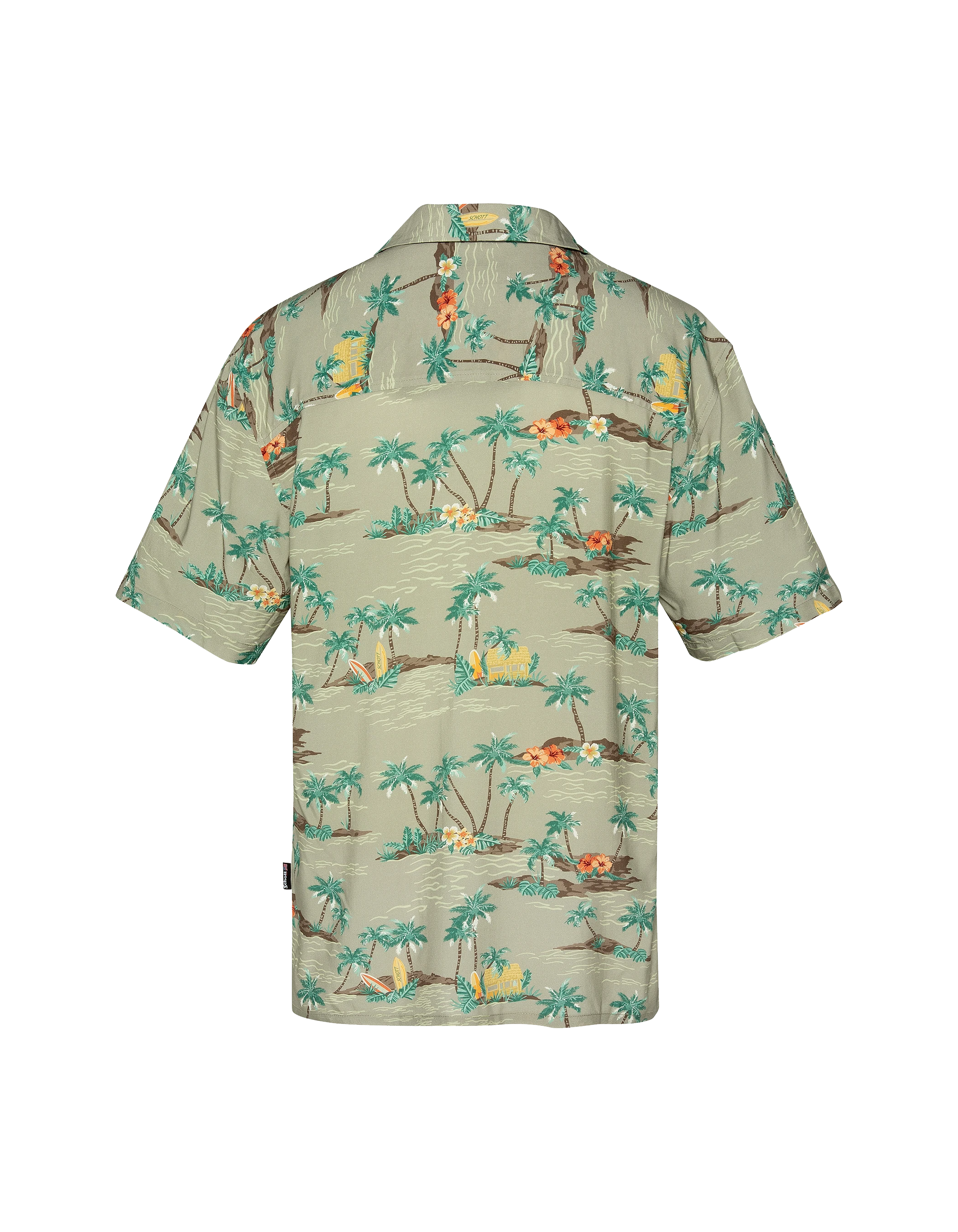 Chemisette lègere hawaienne sage-6
